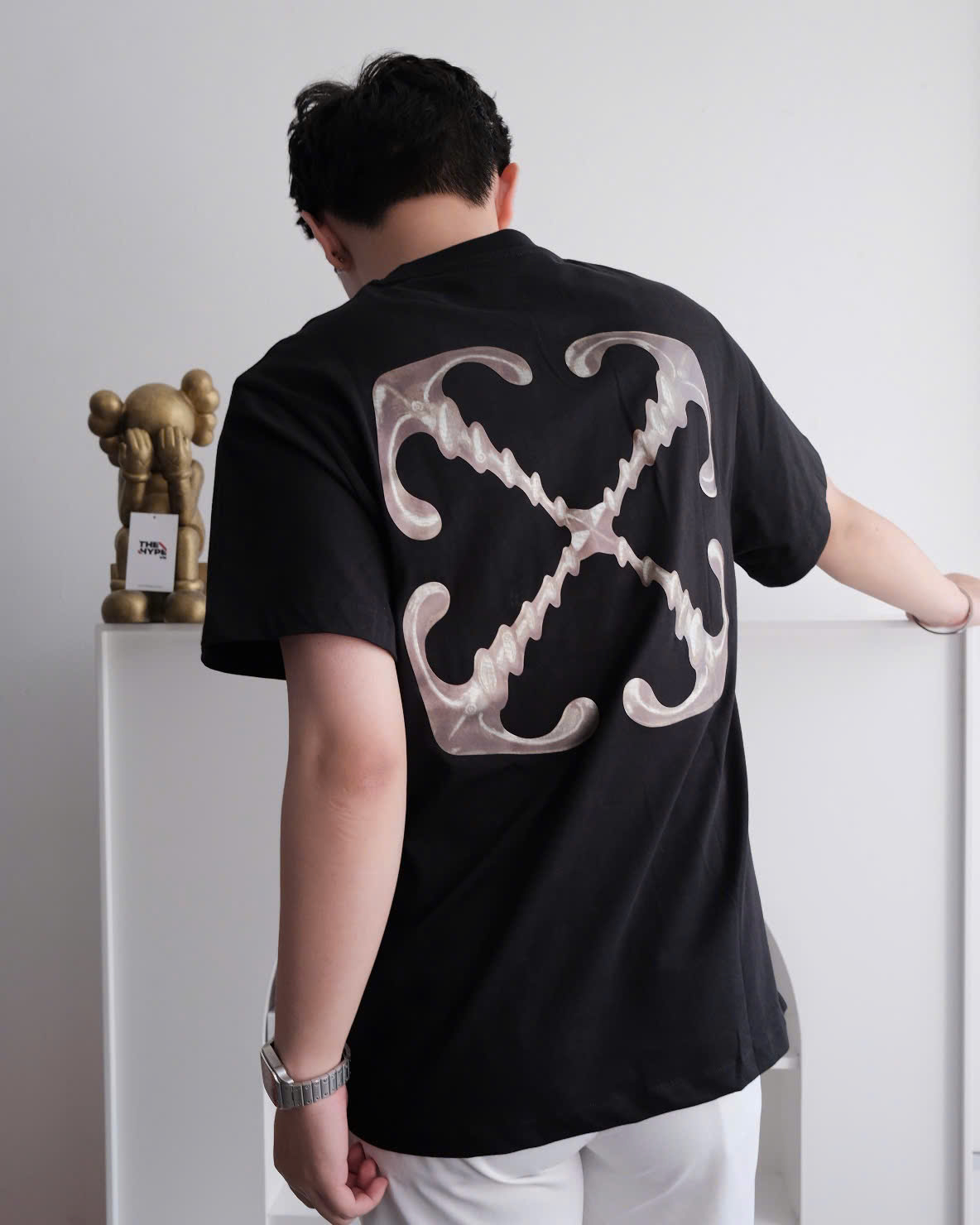 ÁO THUN OFF WHITE SCRIBBLE SS26 ( BLACK)