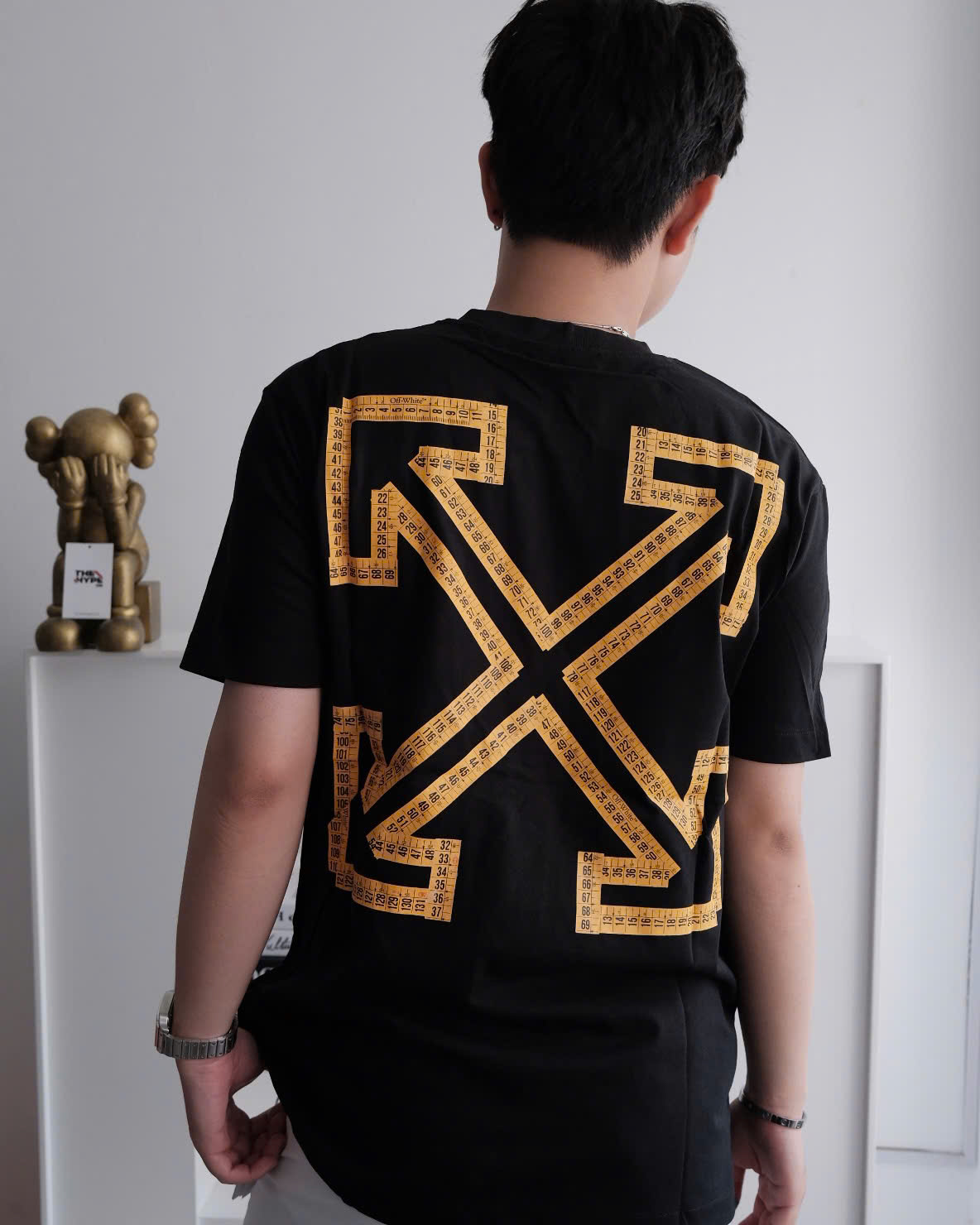 ÁO THUN OFF WHITE OW TAPE SKATE (BLACK)