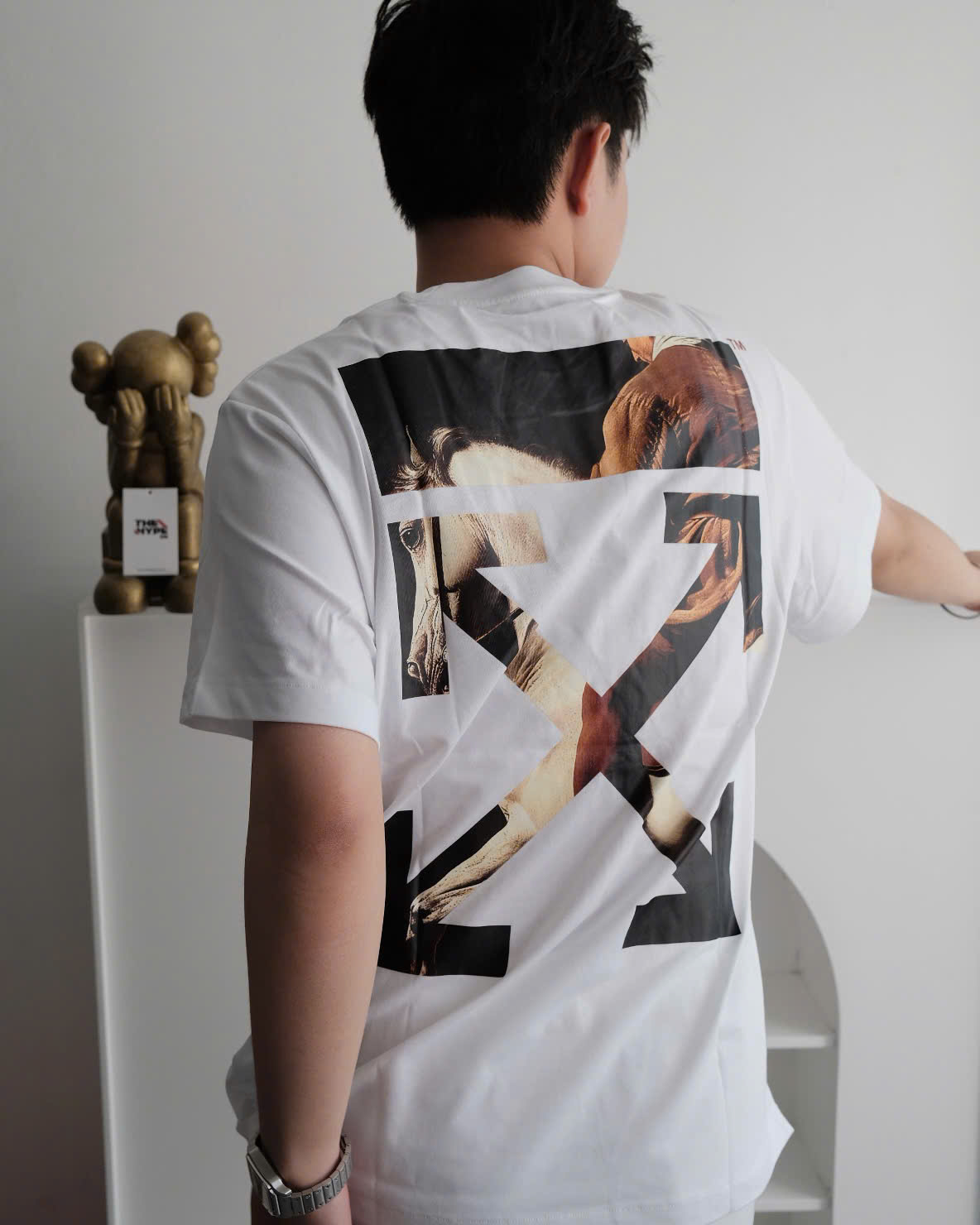 ÁO THUN OFF WHITE HORSE SS26 (WHITE)