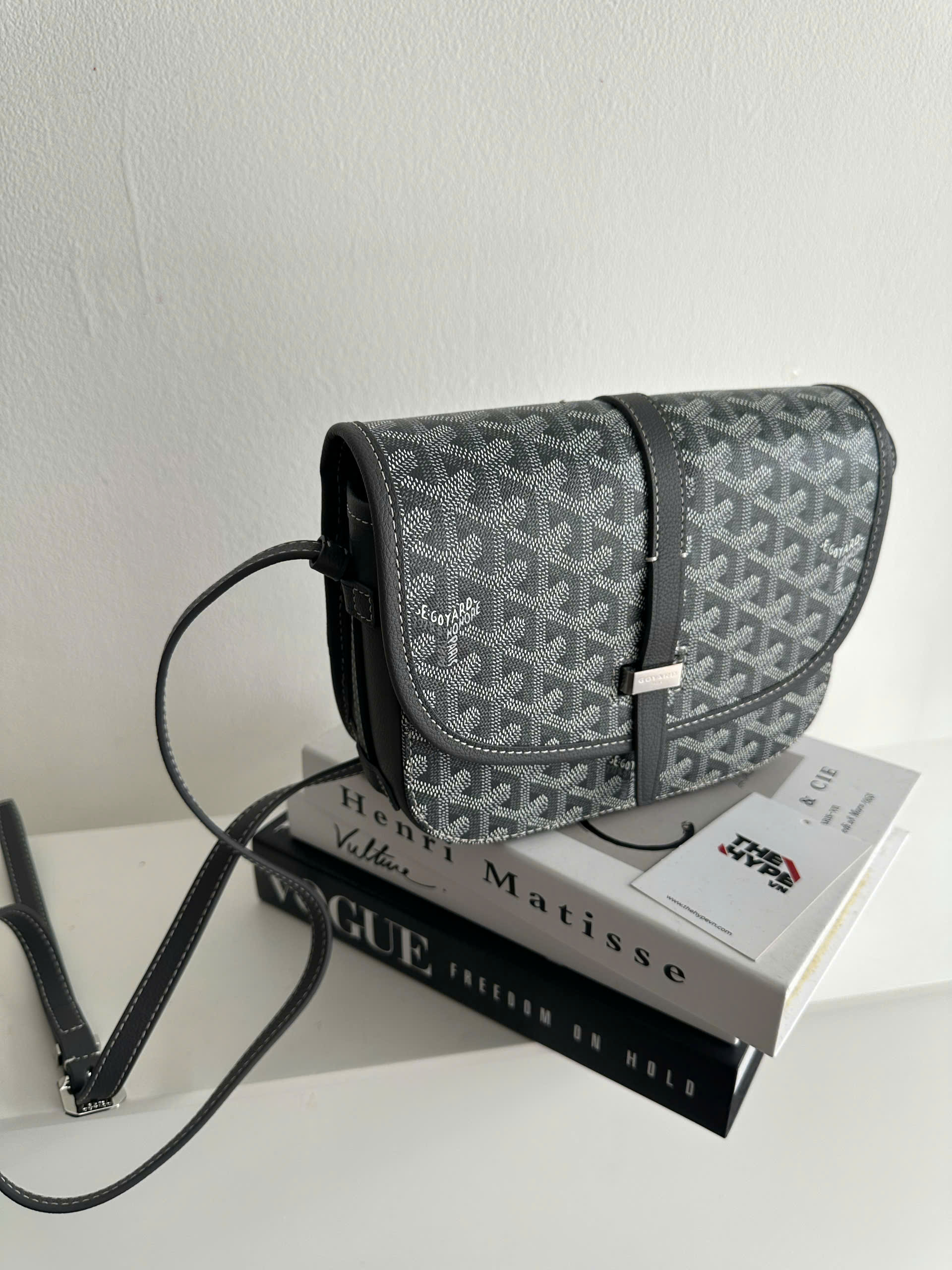 TÚI GOYARD BELVEDERE PM BAG (GREY)