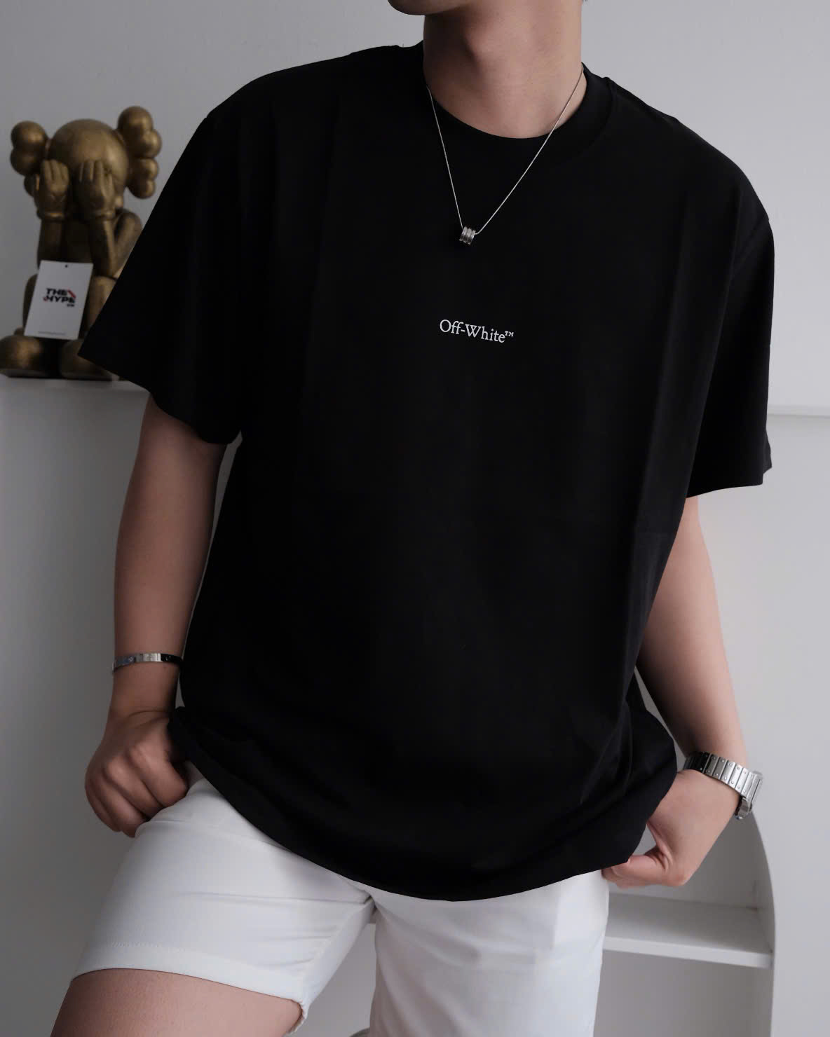 ÁO THUN OFF WHITE HORSE SS26 ( BLACK)