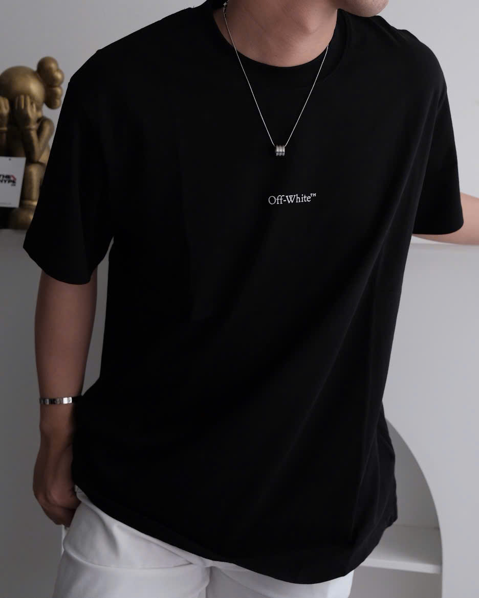 ÁO THUN OFF WHITE HORSE SS26 ( BLACK)