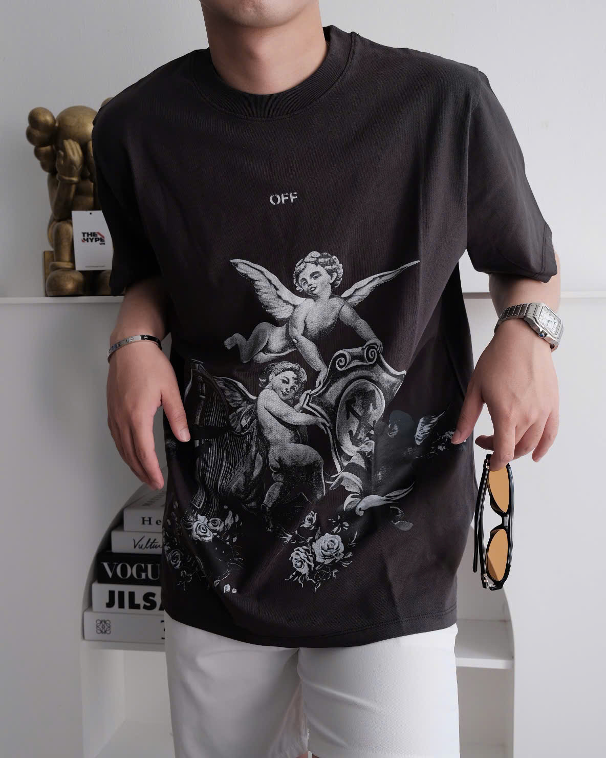 ÁO THUN OFF WHITE OW ABLOH PUTTI (BLACK)