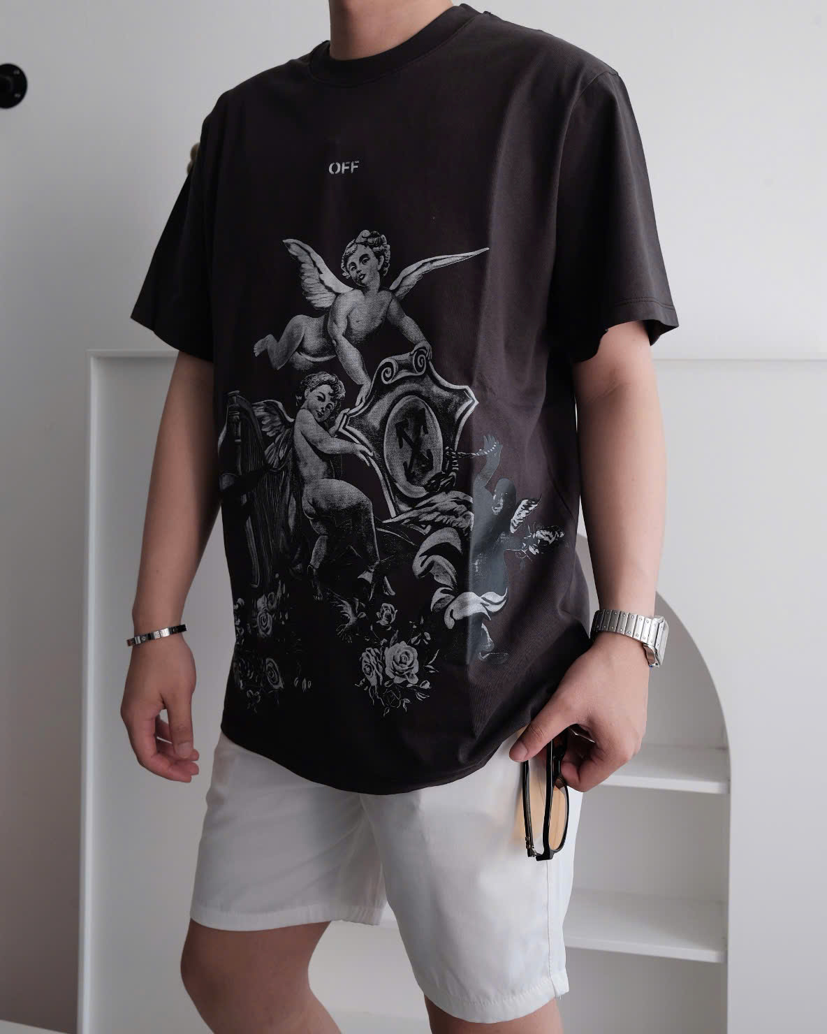 ÁO THUN OFF WHITE OW ABLOH PUTTI (BLACK)