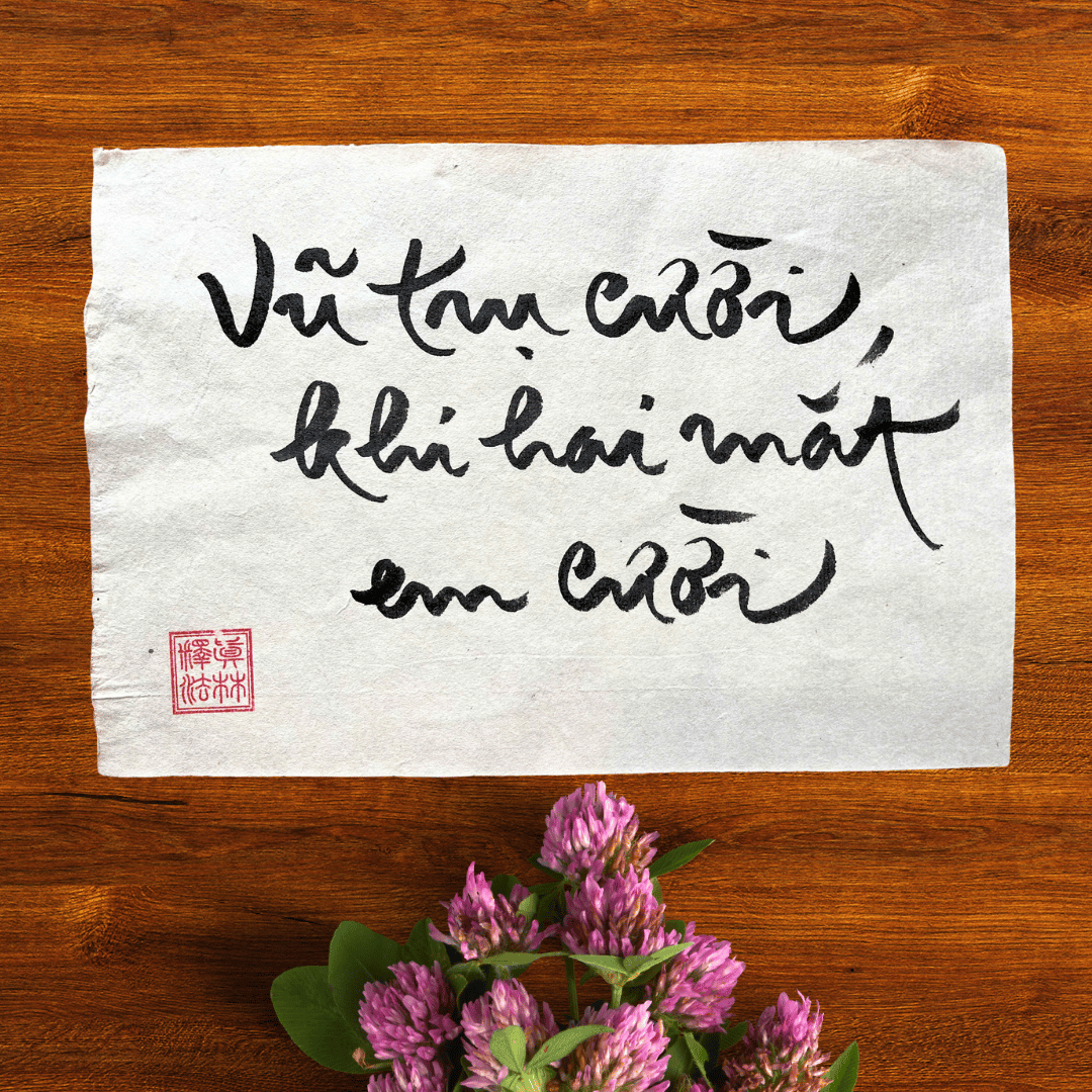 Thư Pháp Gốc Tiếng Việt 20x30