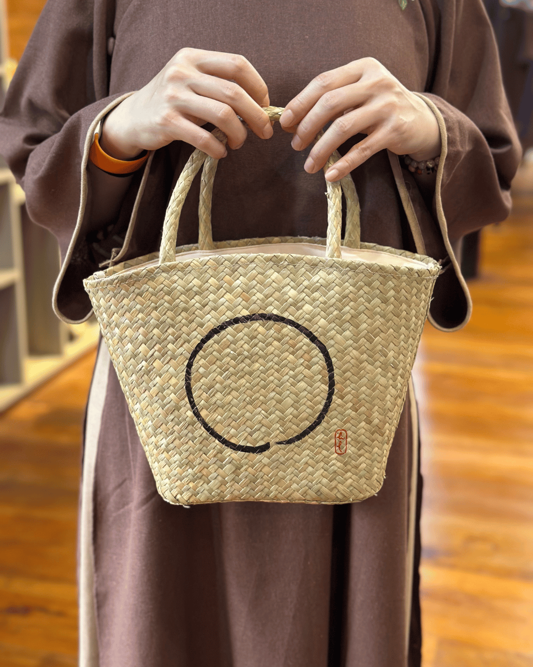 GIỎ LÁT VẼ TAY THỦ CÔNG