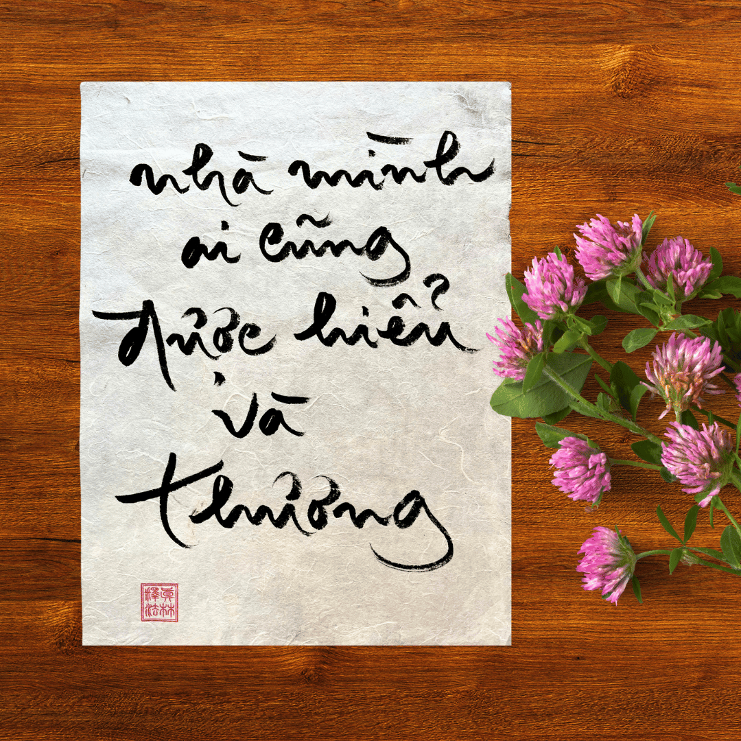 Thư Pháp gốc Tiếng Việt 30x40