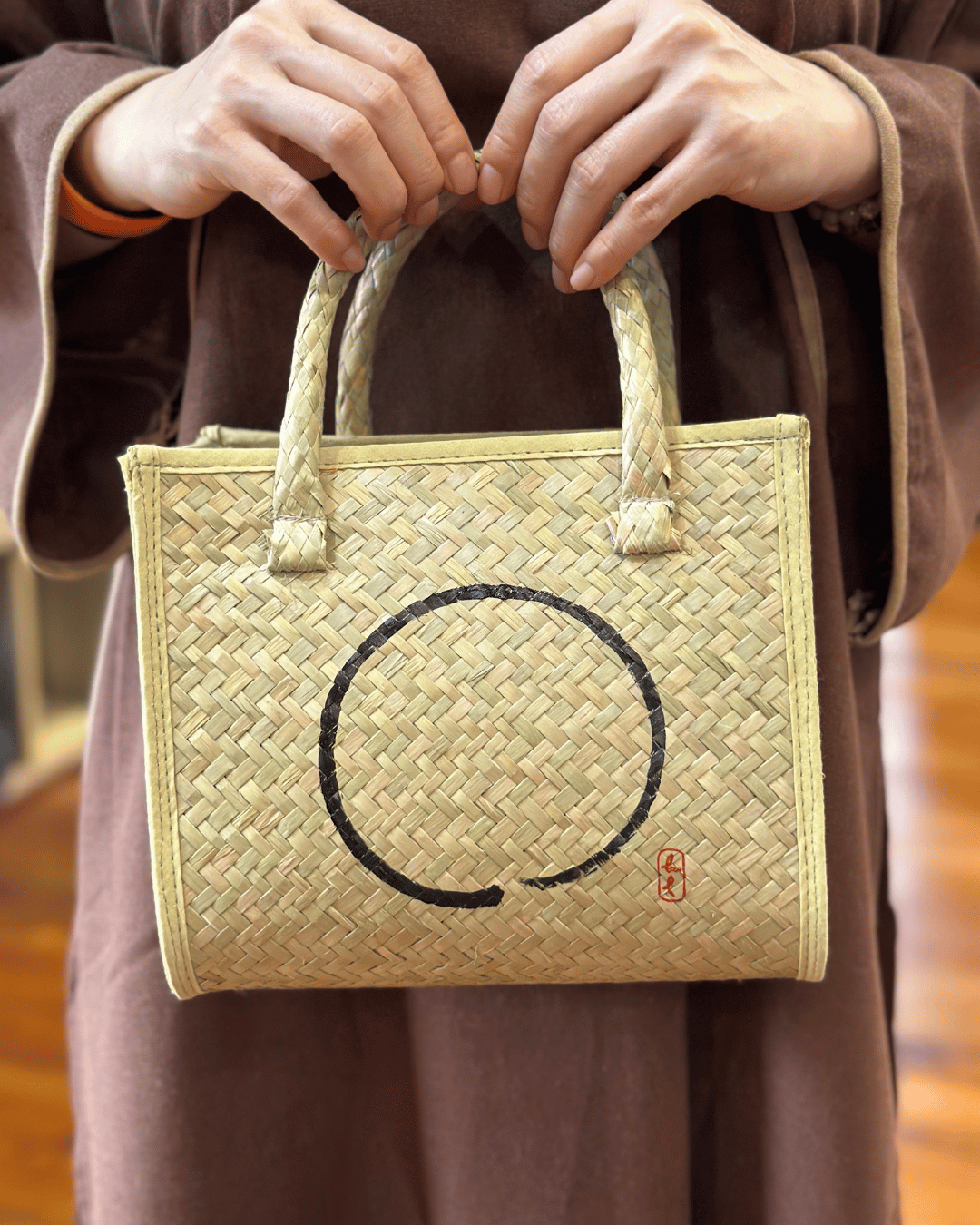 GIỎ LÁT VẼ TAY THỦ CÔNG