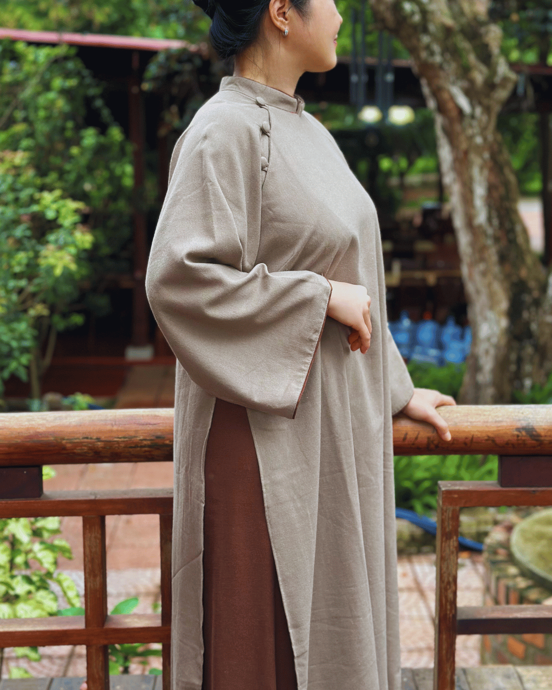 BỘ ÁO DÀI NẺO VỀ CỦA Ý - VẼ TAY THỦ CÔNG