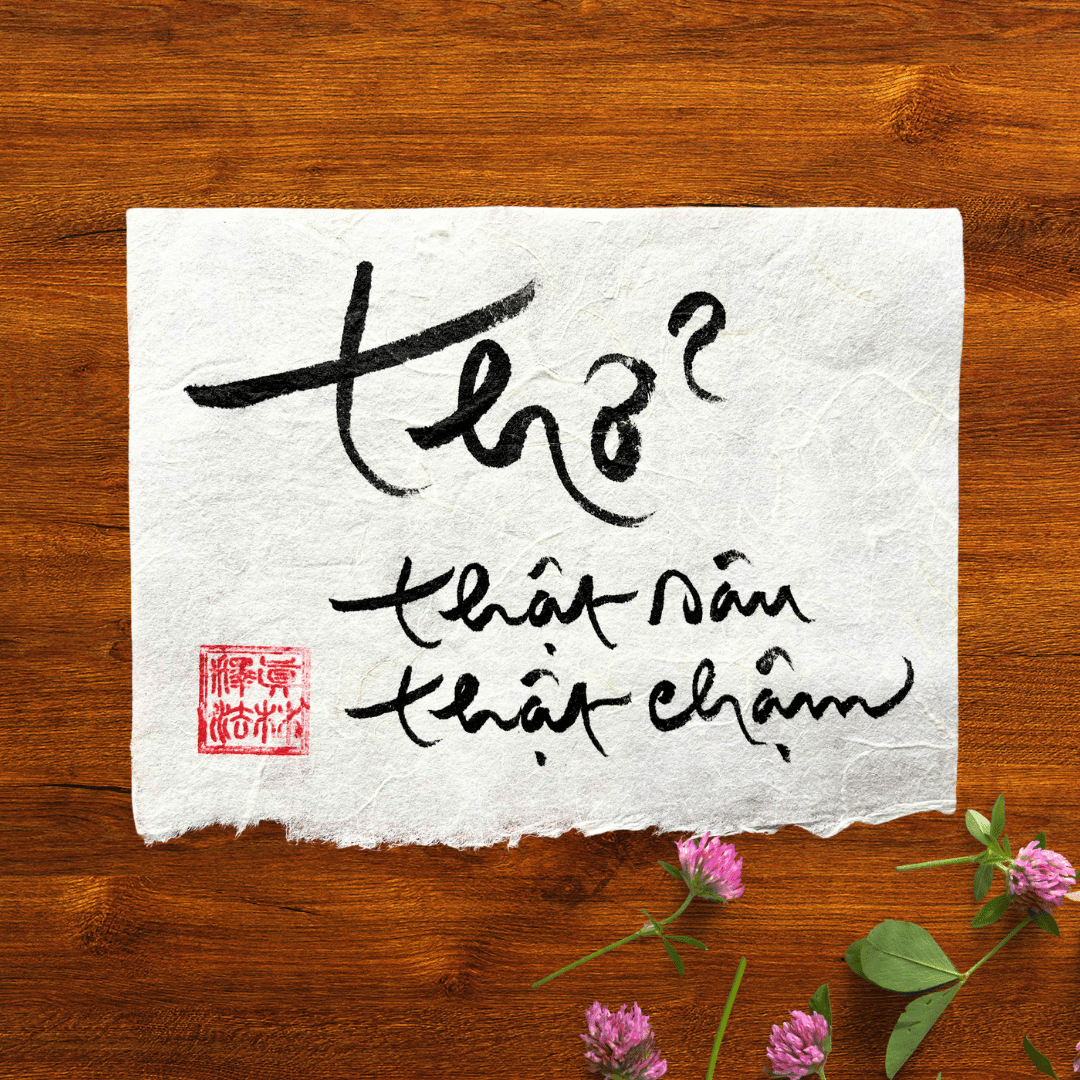 Thư Pháp gốc Tiếng Việt 15x20