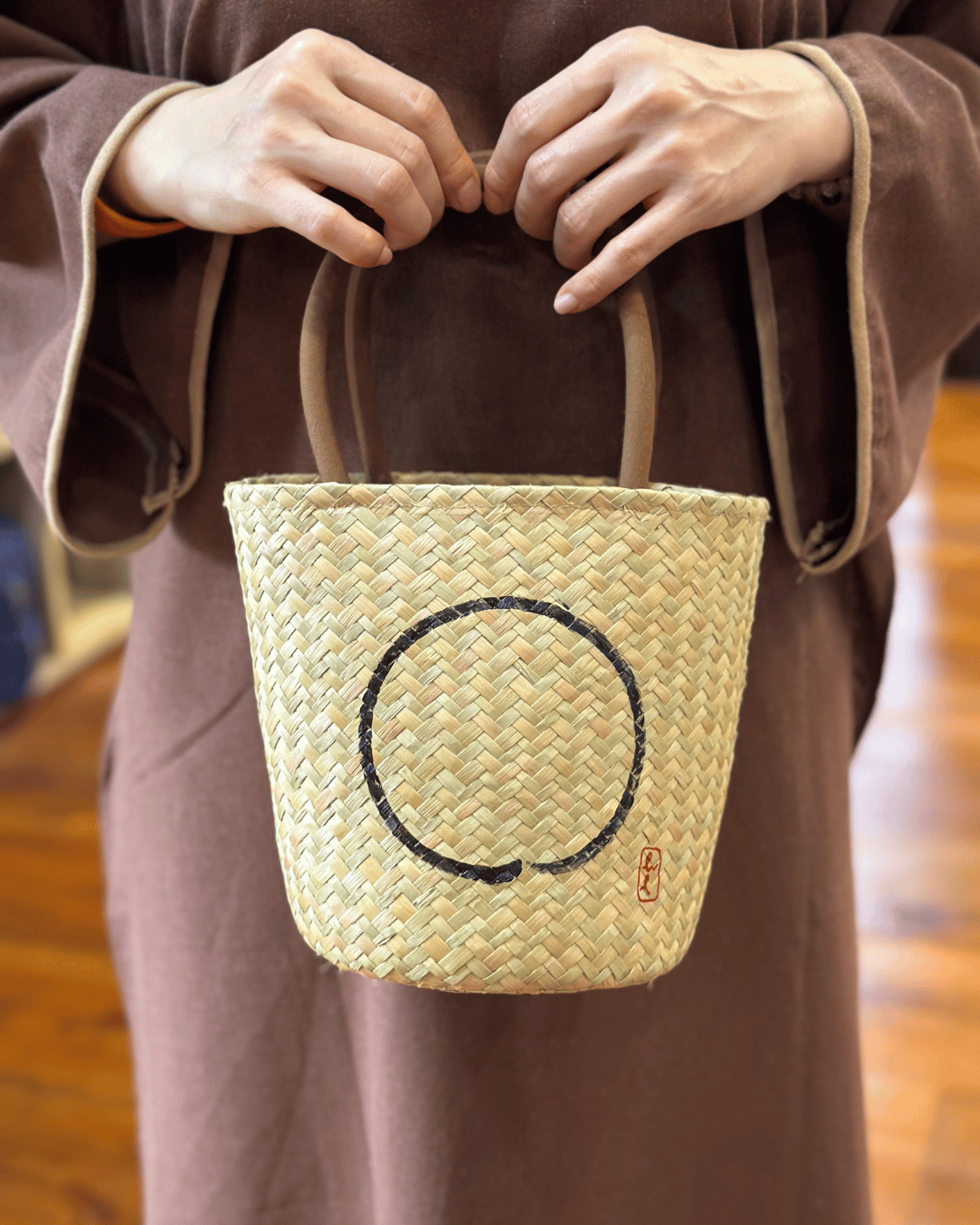 GIỎ LÁT VẼ TAY THỦ CÔNG