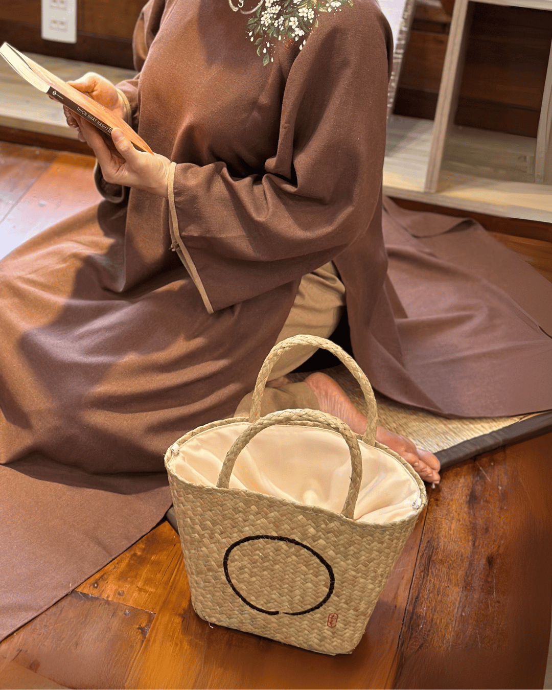 GIỎ LÁT VẼ TAY THỦ CÔNG