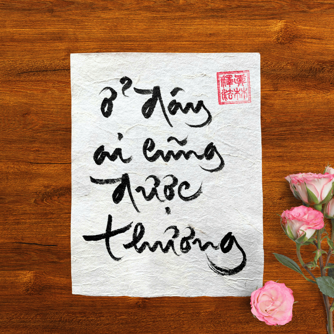 Thư Pháp gốc Tiếng Việt 15x20