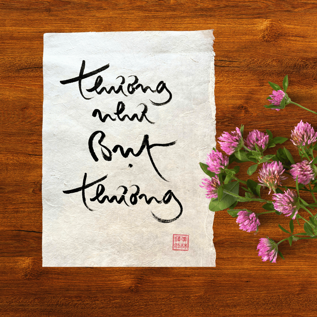 Thư Pháp gốc Tiếng Việt 30x40