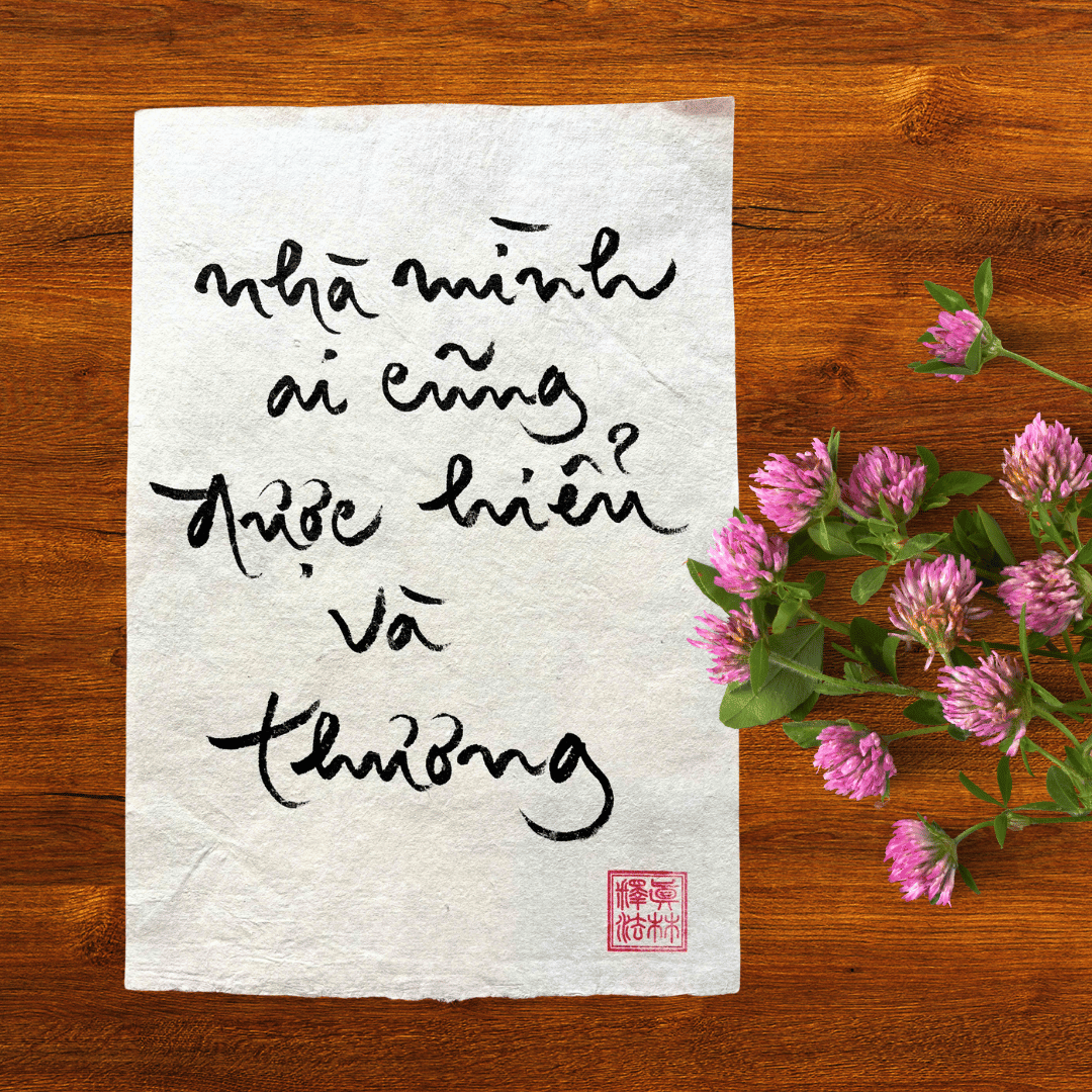 Thư Pháp Gốc Tiếng Việt 20x30