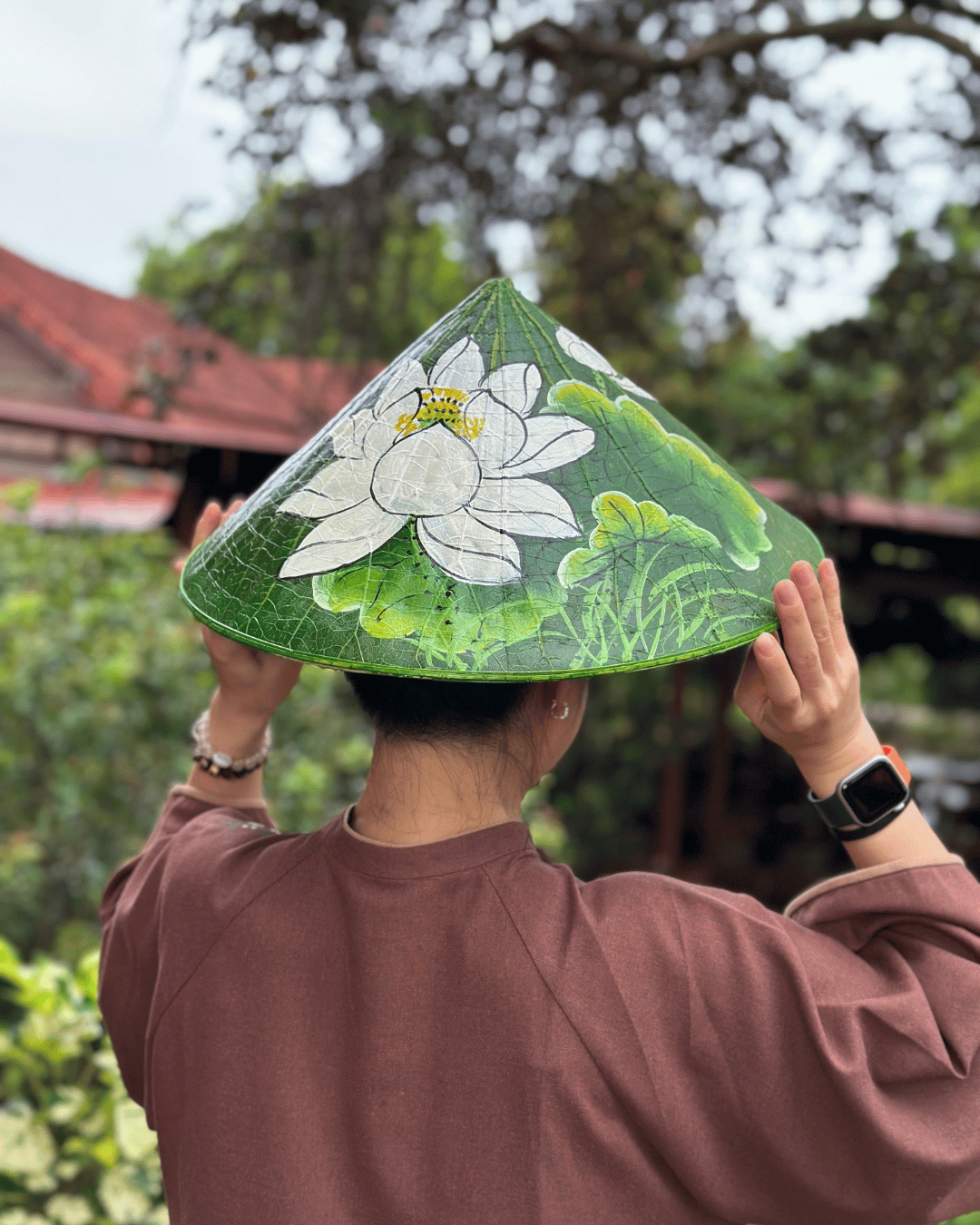 NÓN LÁ SEN VẼ TAY THỦ CÔNG