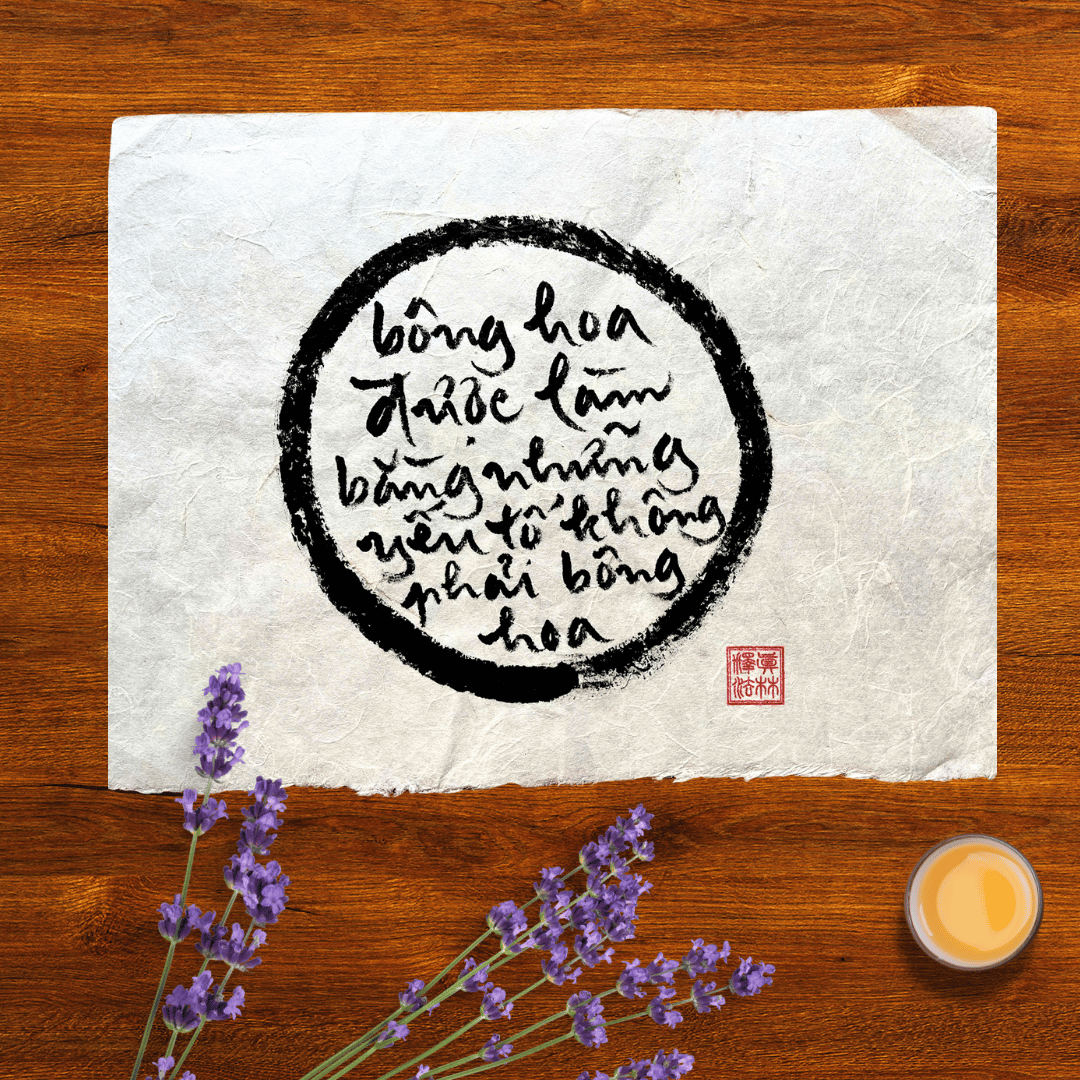 Thư Pháp gốc Tiếng Việt 30x40