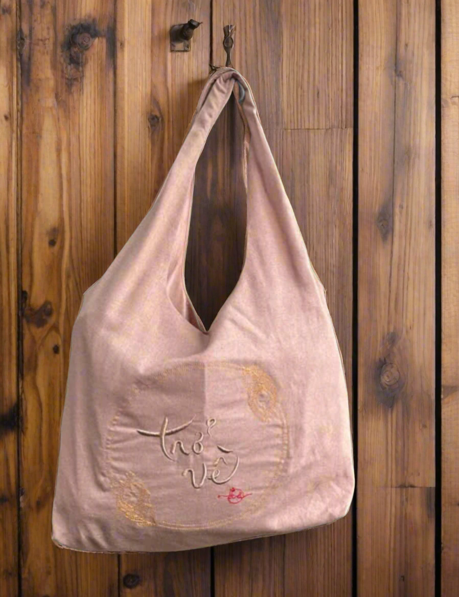 TÚI LINEN THÊU THƯ PHÁP