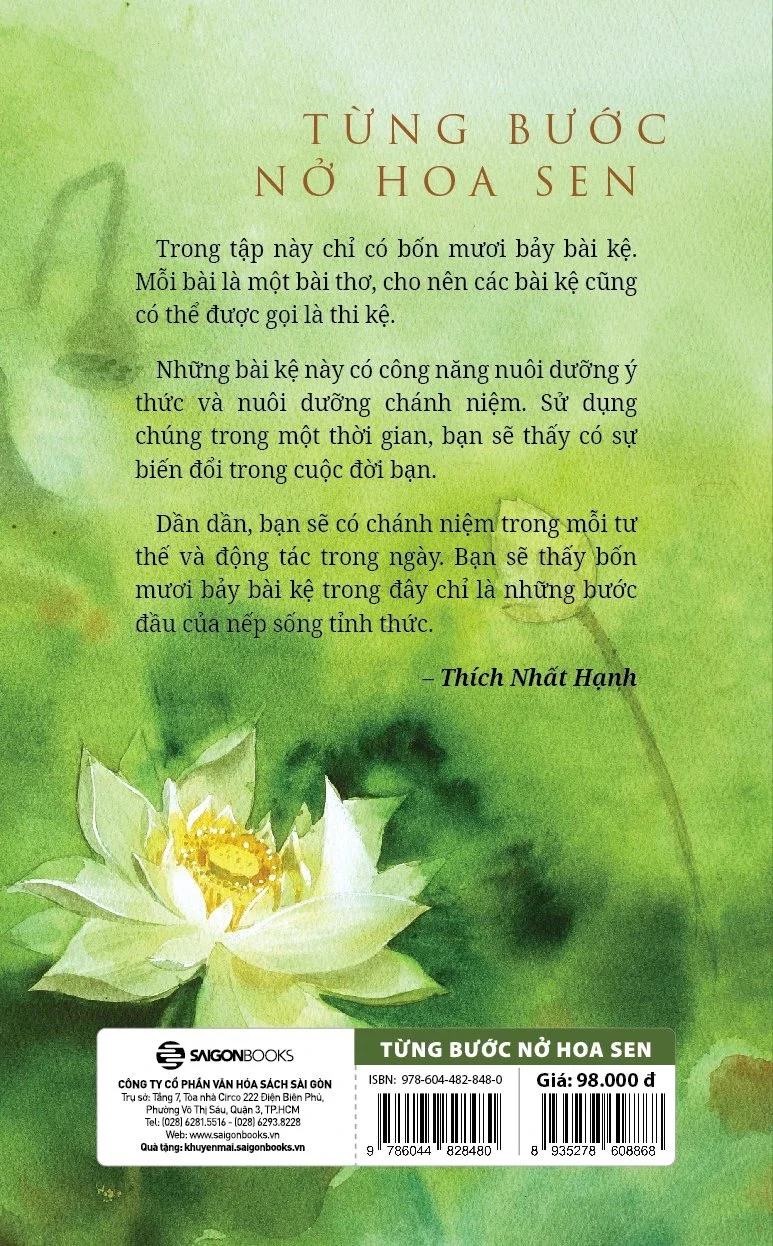 TỪNG BƯỚC NỞ HOA SEN