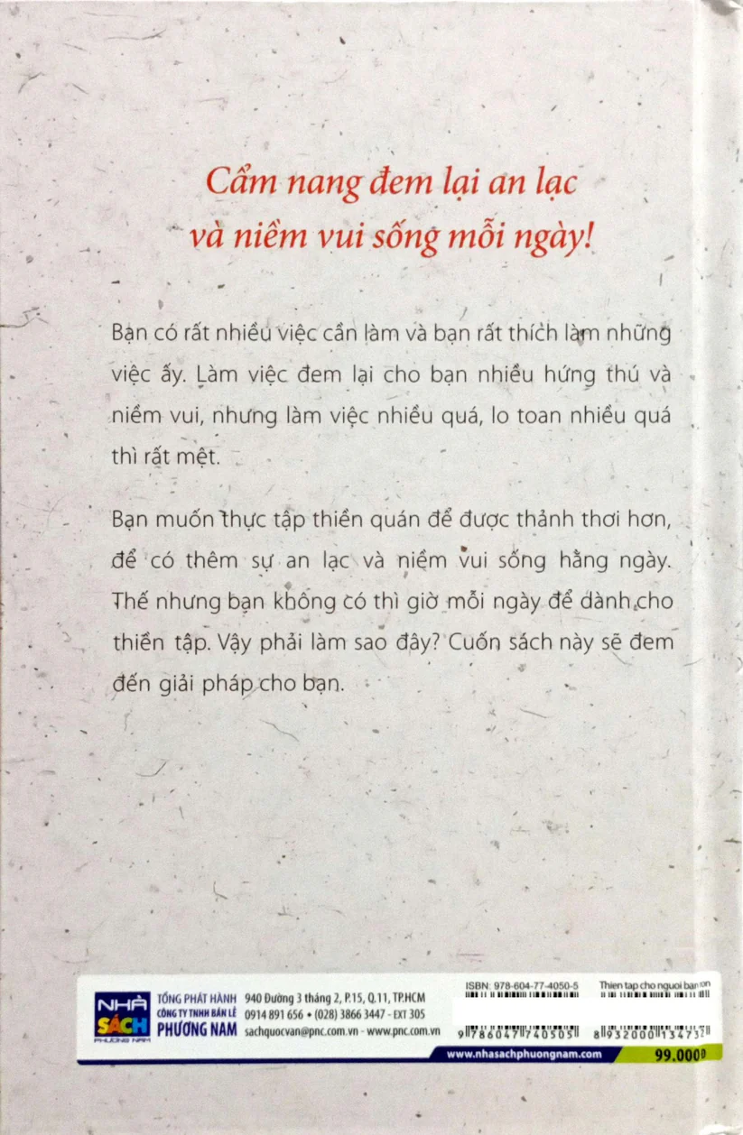THIỀN TẬP CHO NGƯỜI BẬN RỘN (TÁI BẢN)