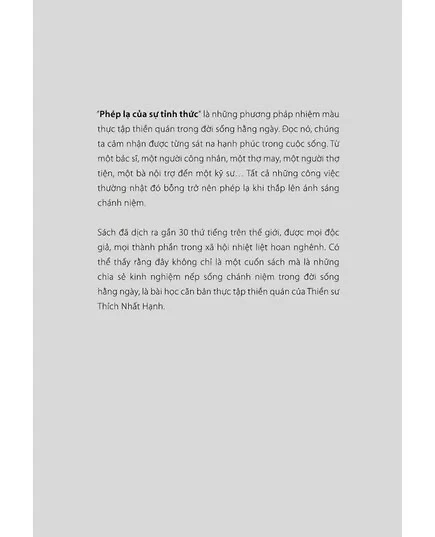 Phép lạ của sự tỉnh thức (Tái bản lần 10)