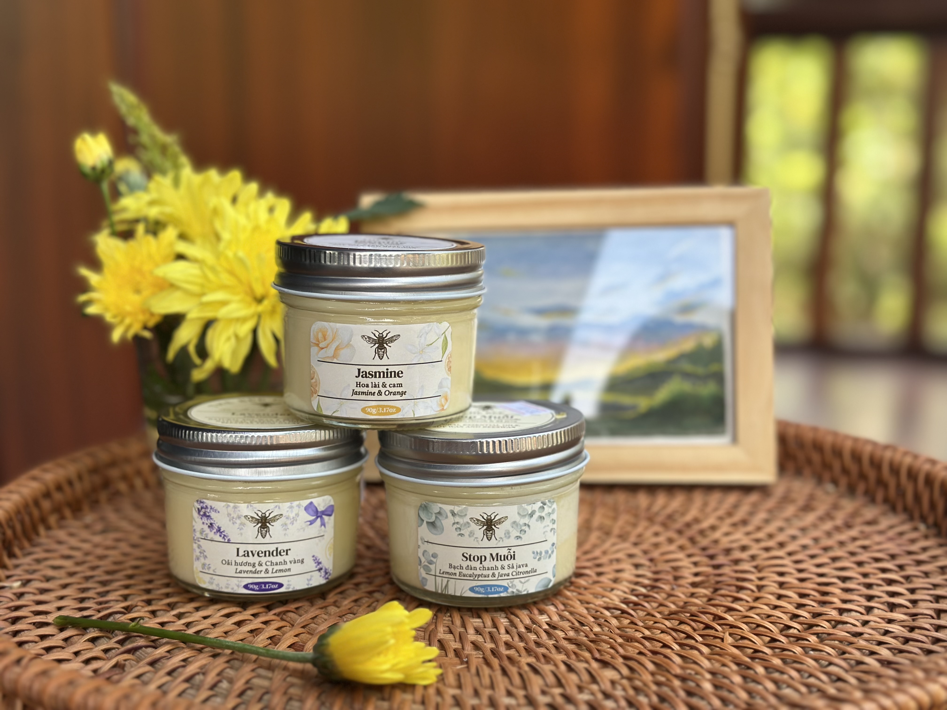 NẾN SÁP ONG HƯƠNG THẢO MỘC TỰ NHIÊN