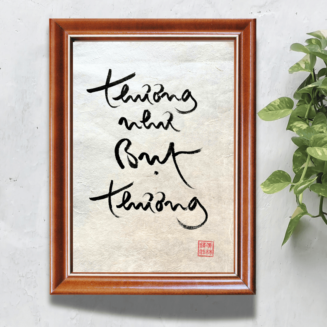 Thư Pháp gốc Tiếng Việt 30x40