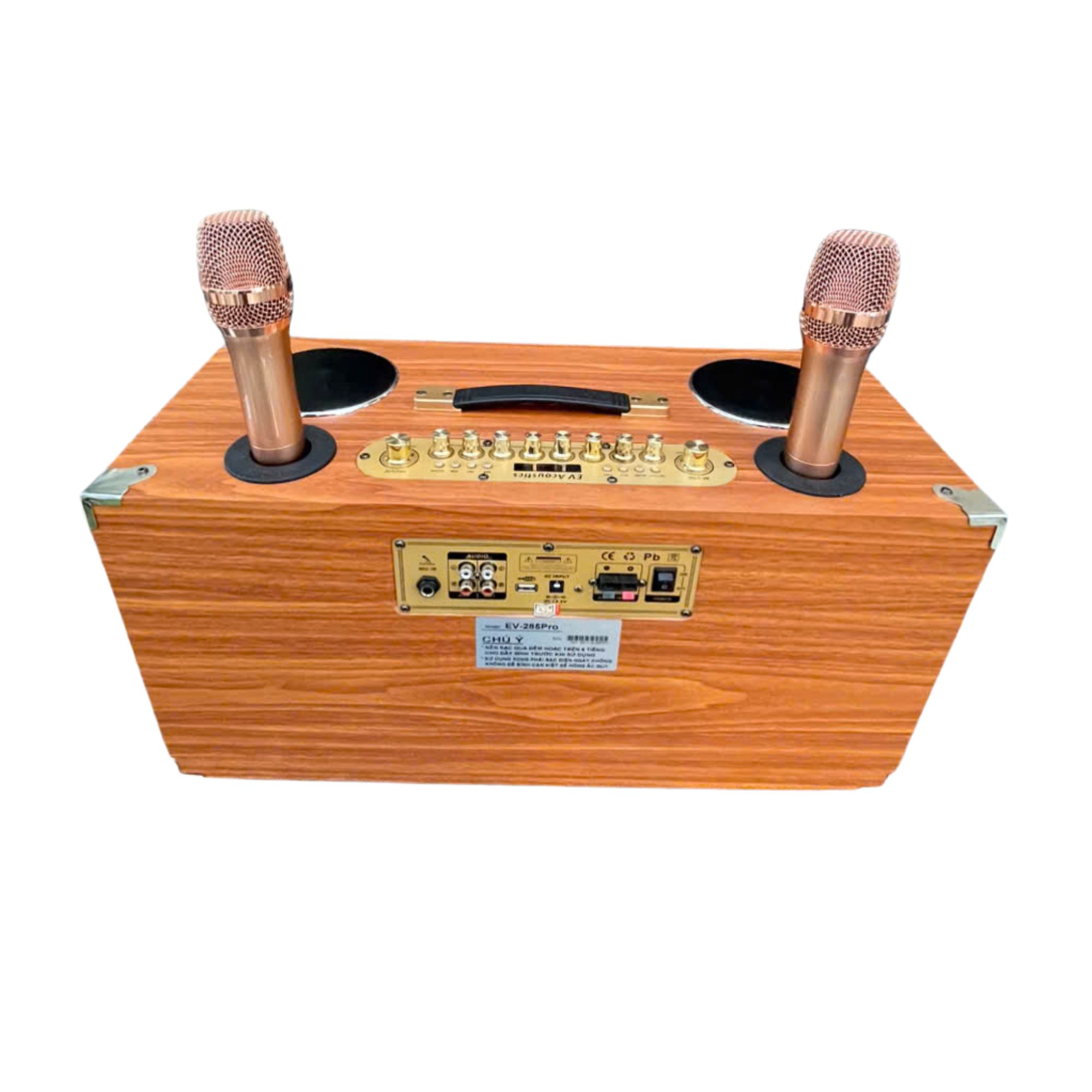 Loa Xách Tay Karaoke EV-285PRO | 2 Bass 20Cm | Công Suất 400W