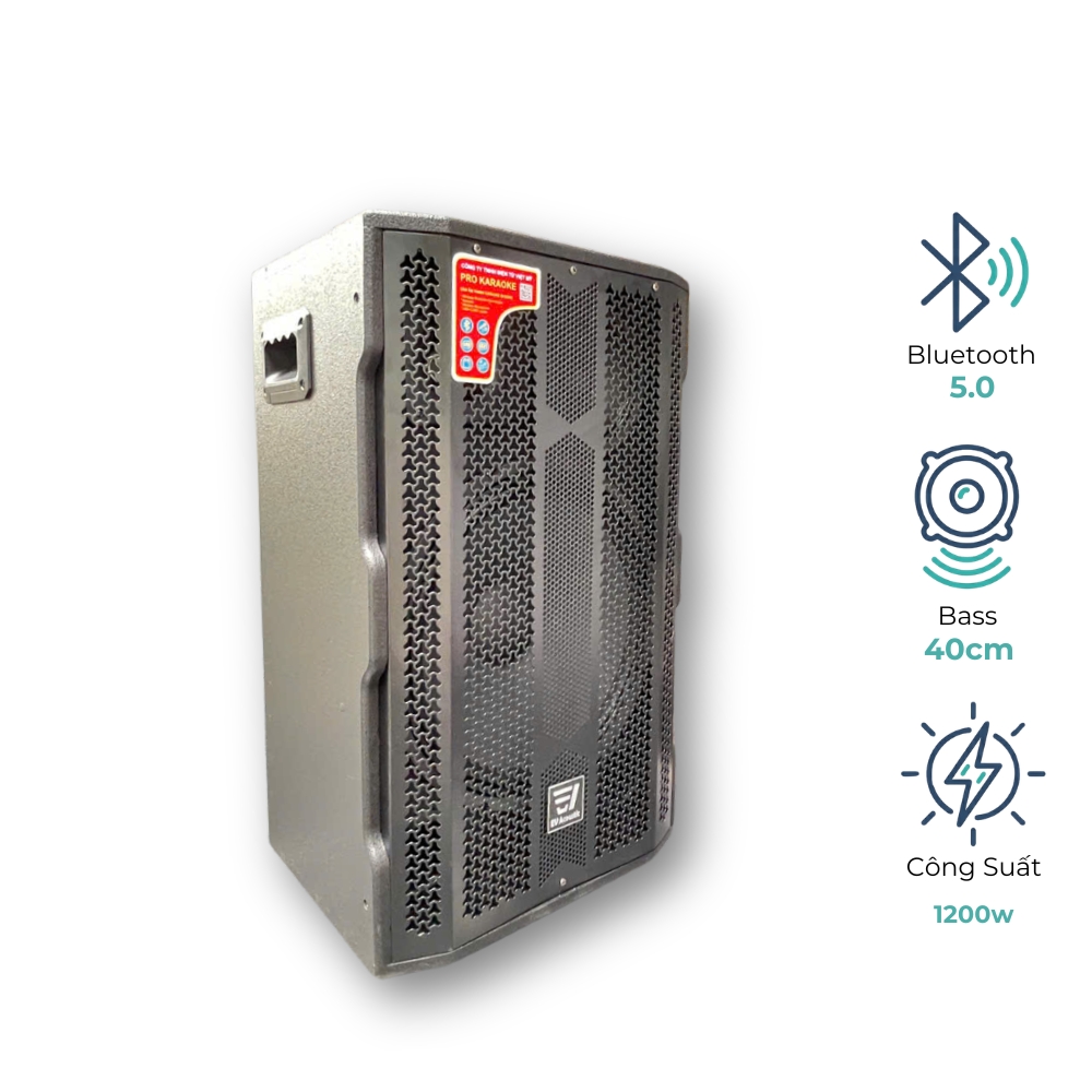 EV Acoustic | EV-488 | Loa Xách Tay Karaoke | Bass 40Cm | Công Suất 1200W