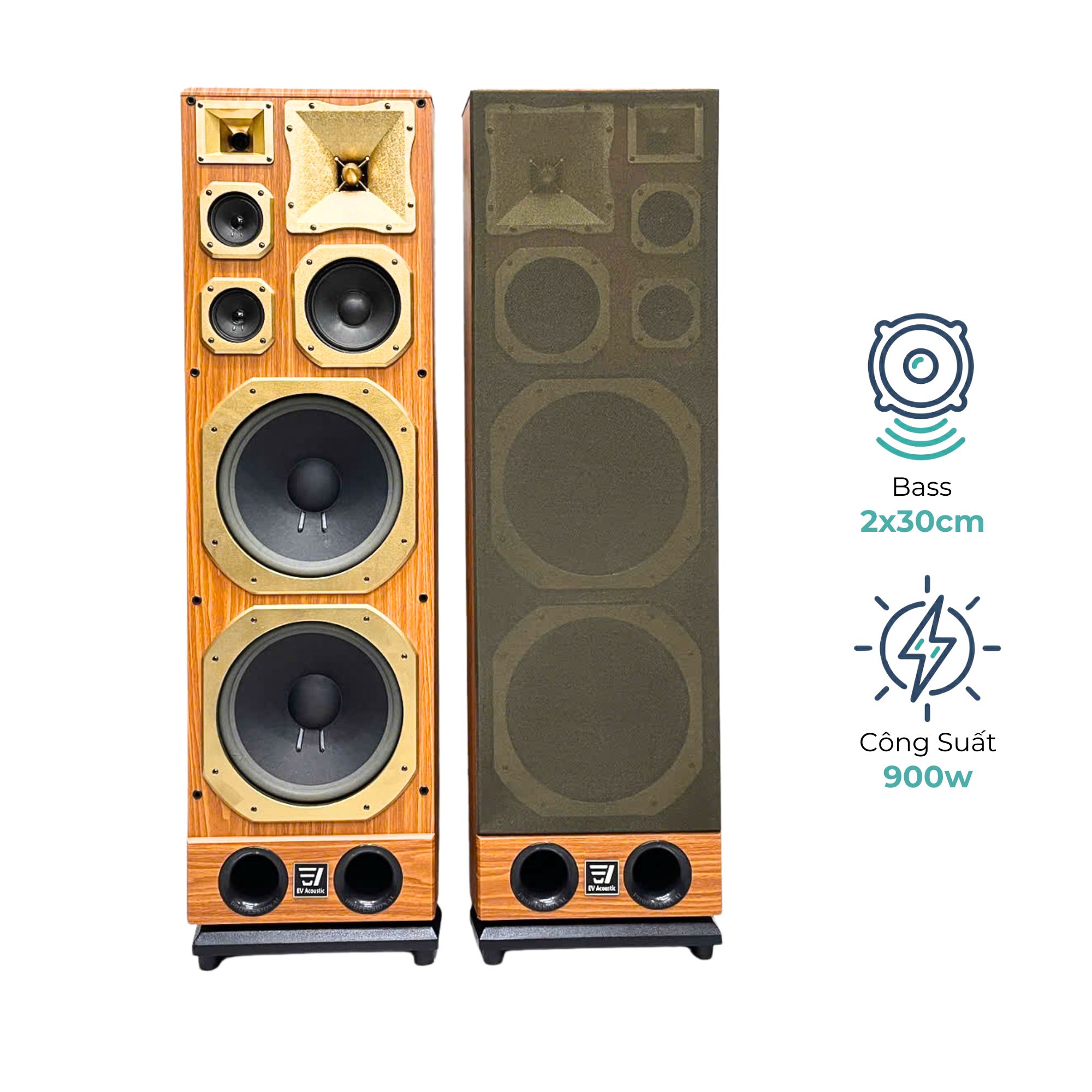 Loa Cây Karaoke EV Acoustic G822 – Bass Đôi 30cm, Công Suất 900W Uy Lực