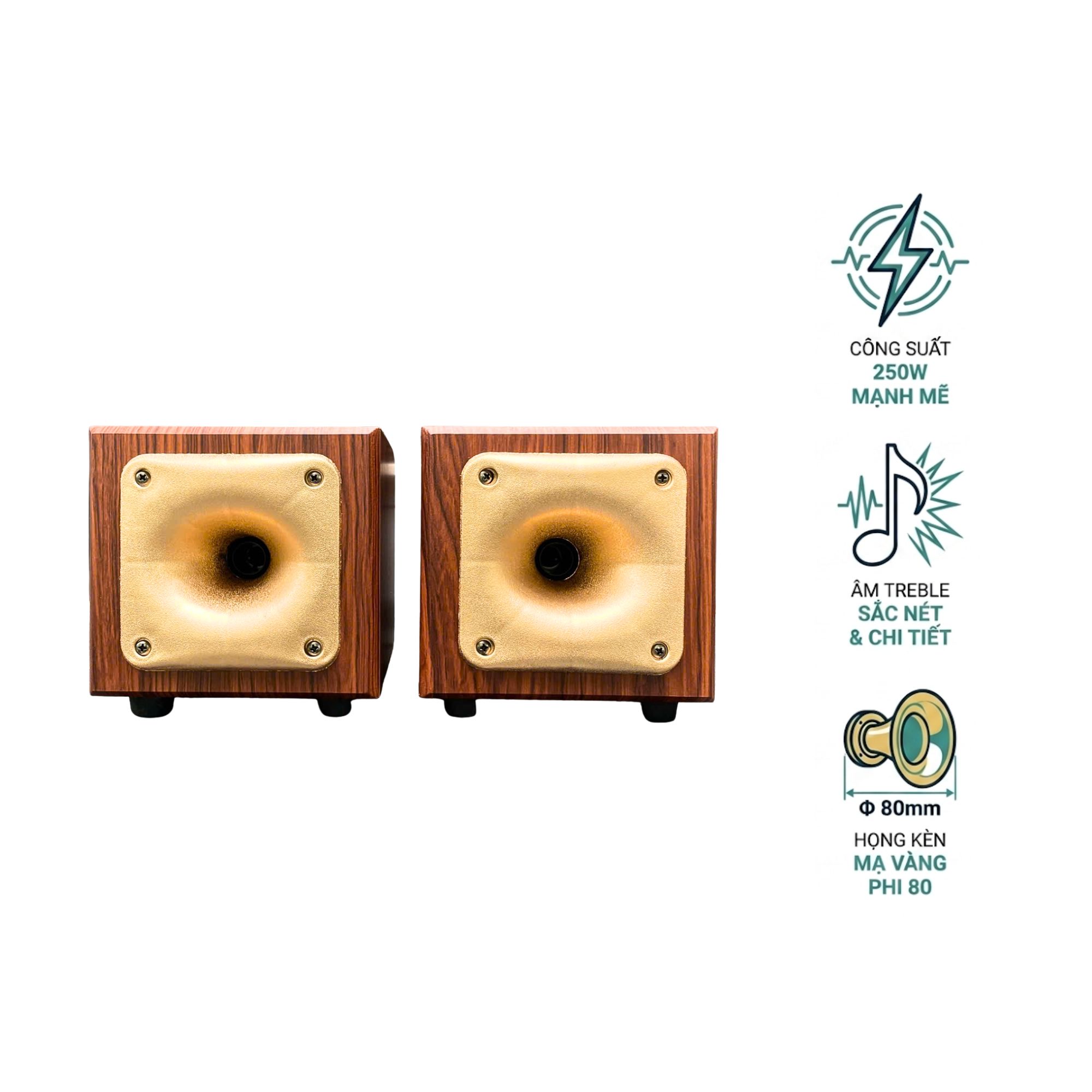 Cặp Loa Siêu Treble Kèn K13 EV Acoustic | Từ 80 Coil 250 | Công Suất 250W | Treble Rời Karaoke Sáng Rõ Cao Cấp