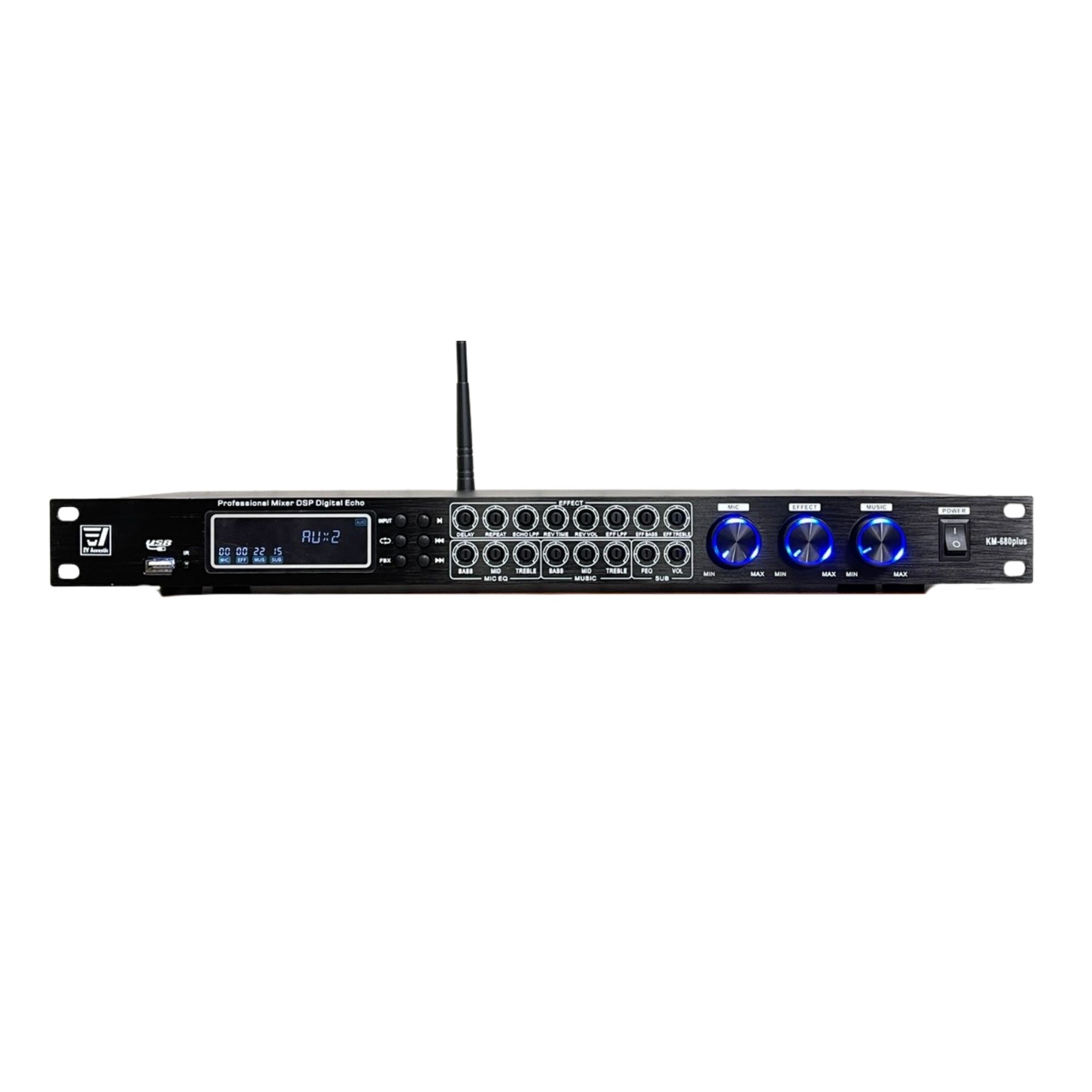 Vang Cơ Lai Số KM-680 | Chống Hú Cực Tốt | Echo Reverb Mượt | Chỉnh Âm Dễ Dùng | Karaoke Gia Đình | EVACOUSTIC