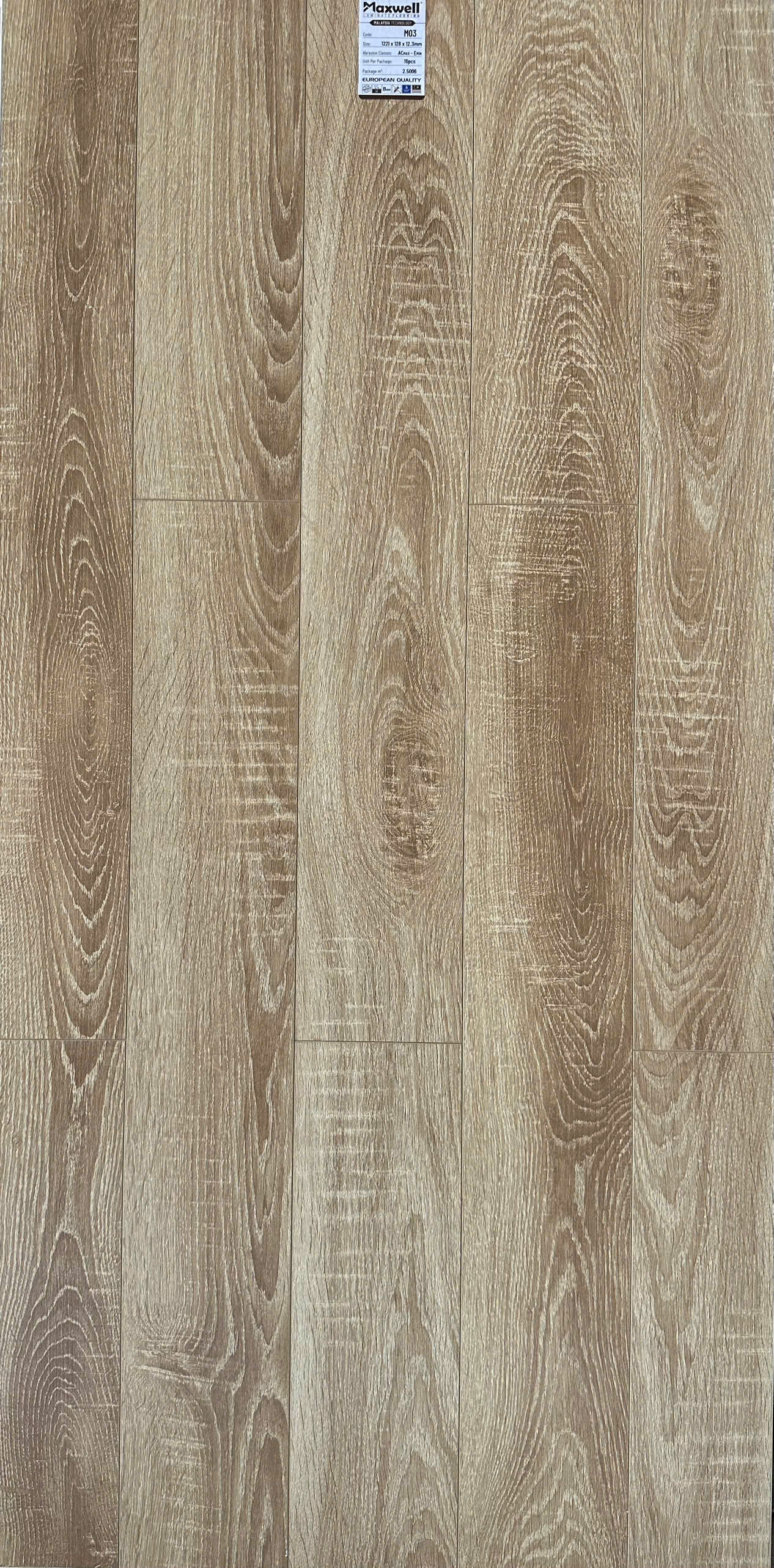 Sàn gỗ Maxwell M03 cốt nâu lát thẳng