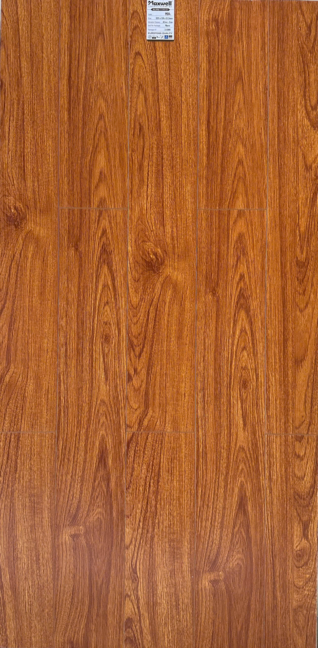 Sàn gỗ Maxwell M04 cốt nâu lát thẳng