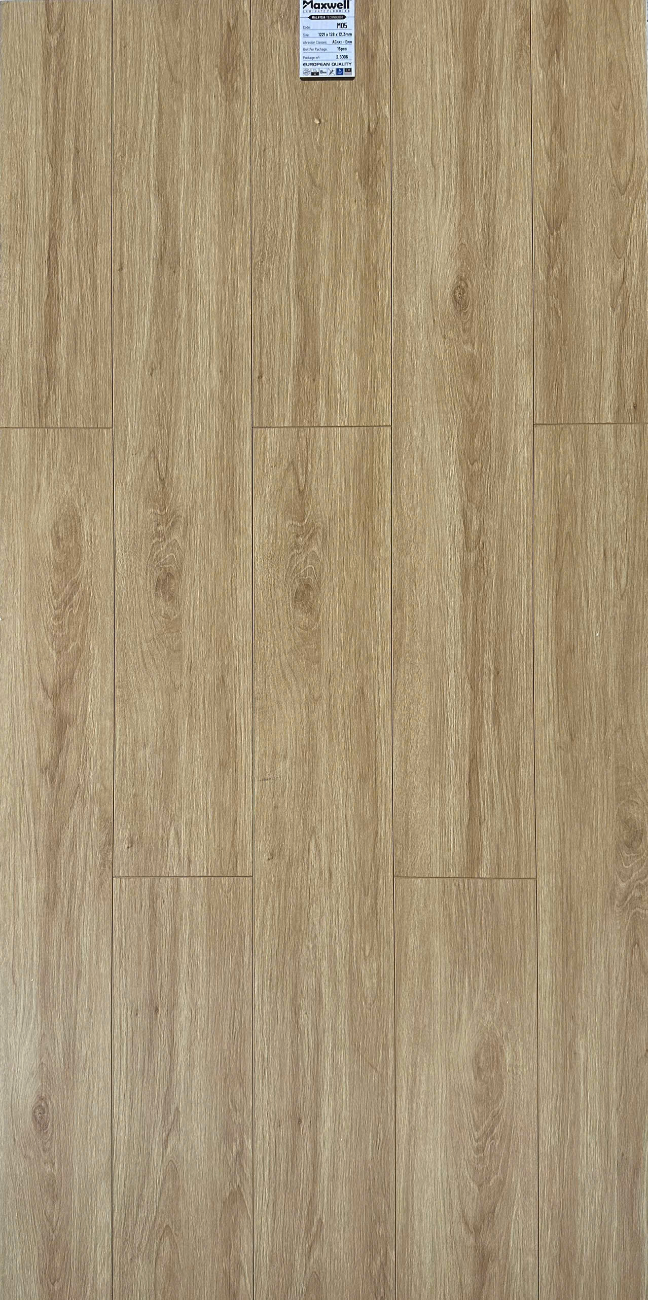 Sàn gỗ Maxwell M05 cốt nâu lát thẳng