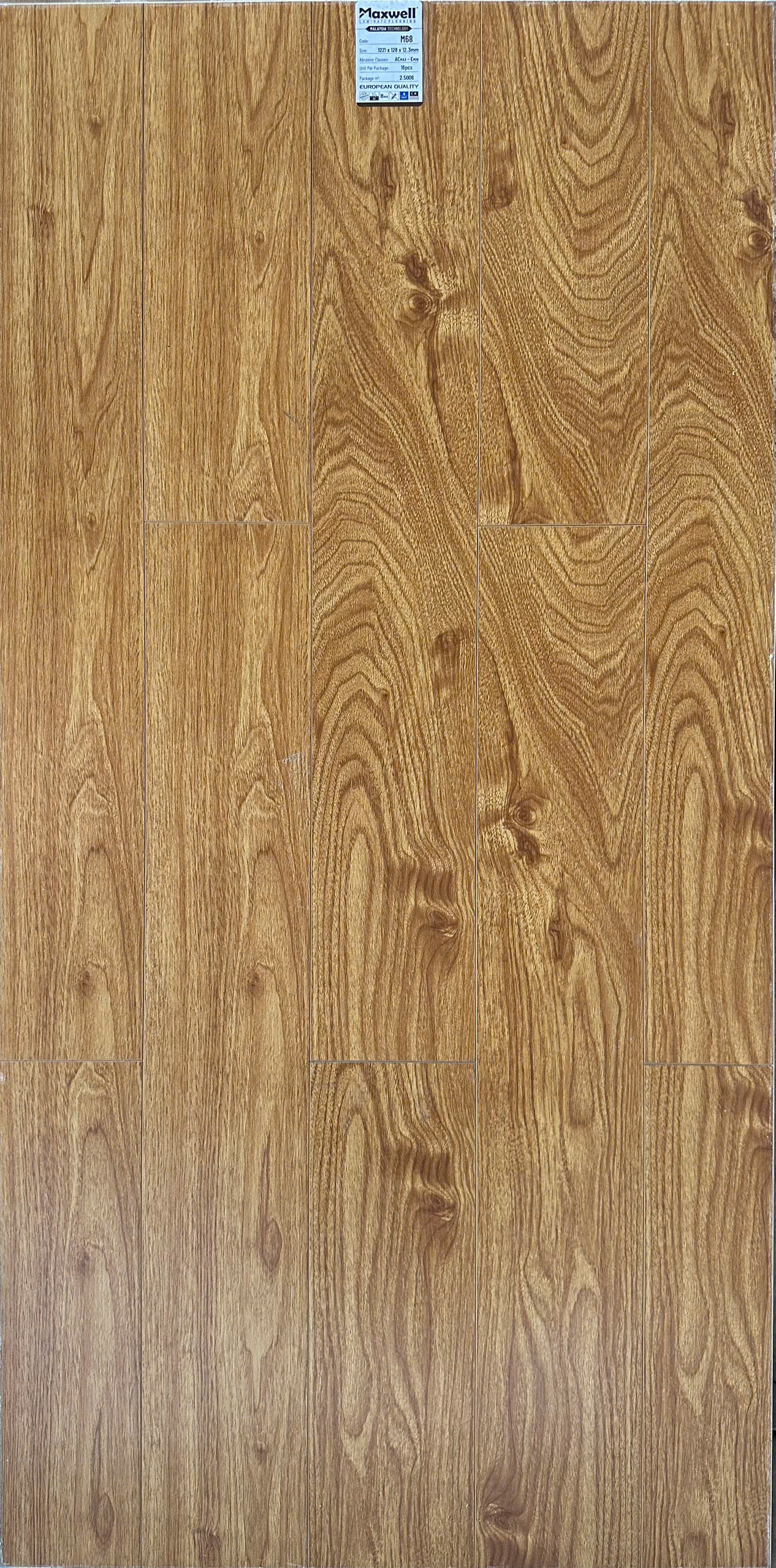 Sàn gỗ Maxwell M68 cốt nâu lát thẳng