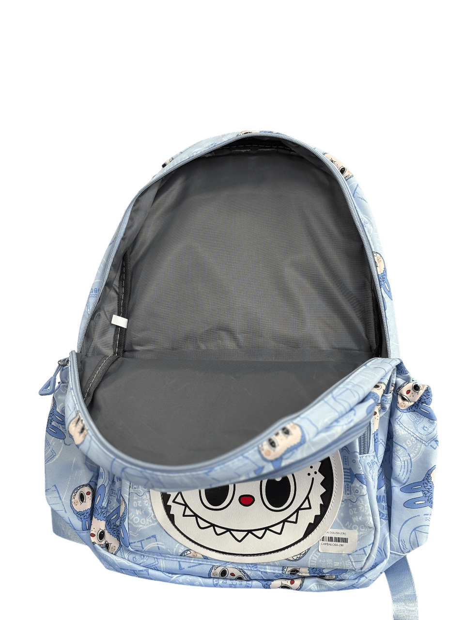 Balo học sinh dễ thương phong cách labubu màu xanh biển