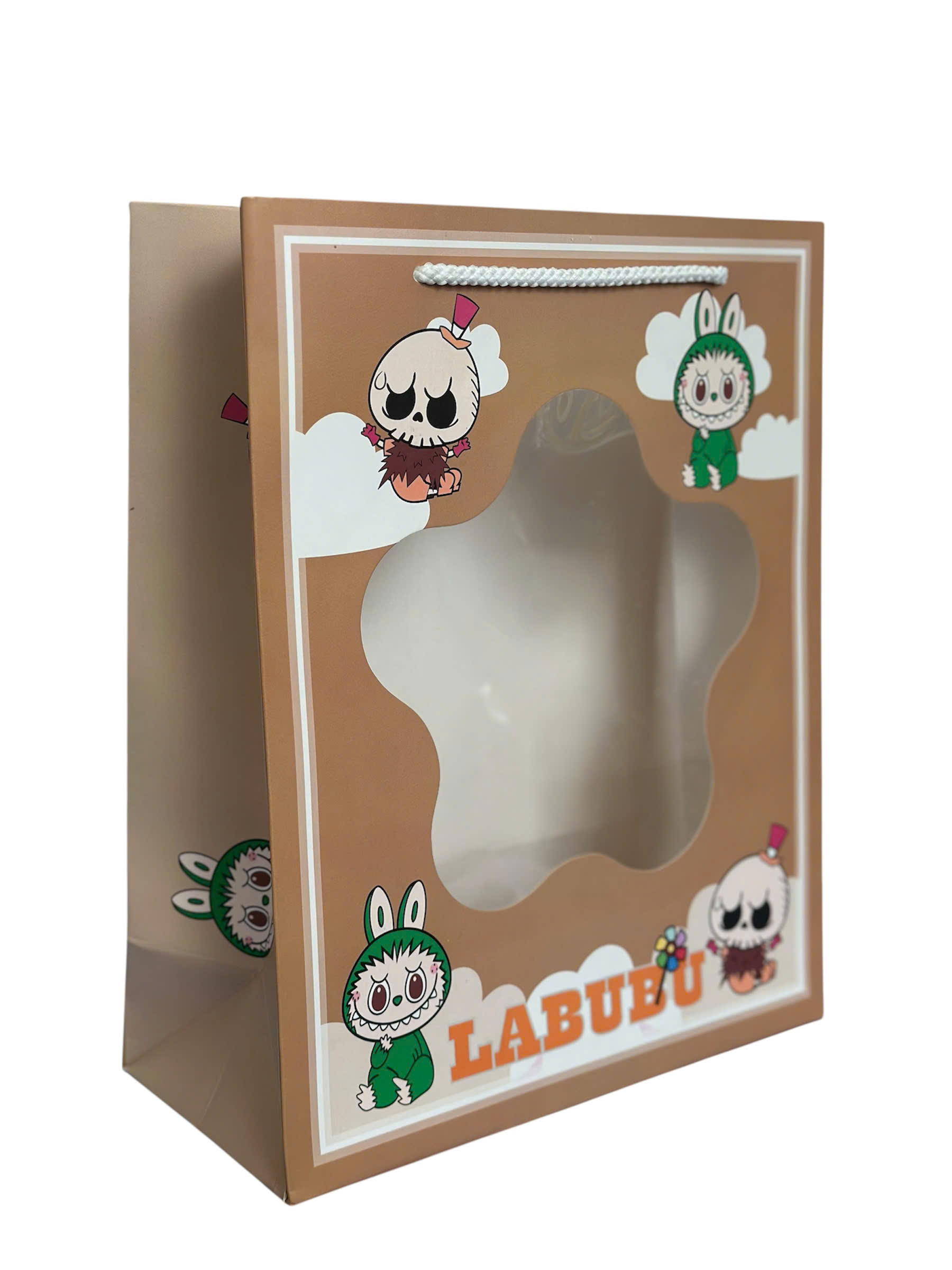 Túi Giấy Đựng Quà Bìa Kiếng Trong Suốt - Labubu