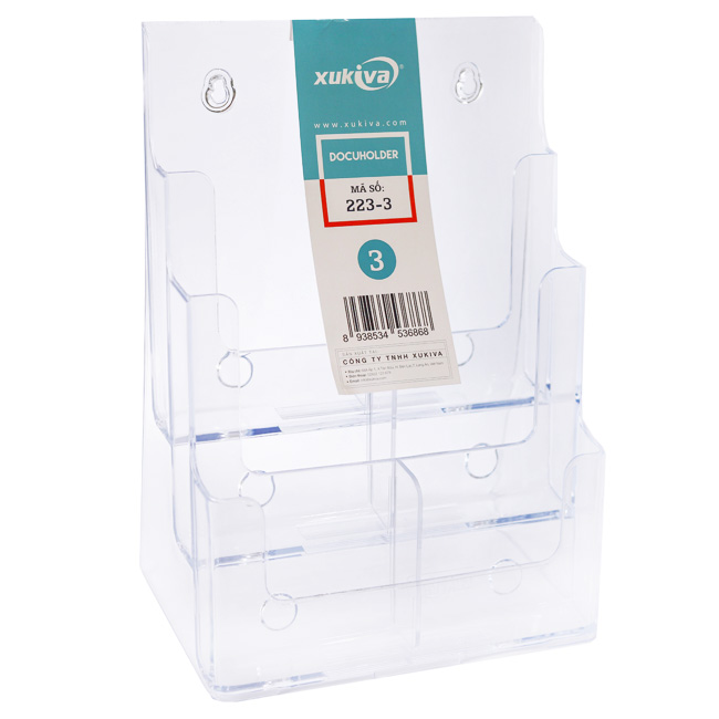 Kệ Đựng Tờ Rơi Để Bàn A4 3 tầng