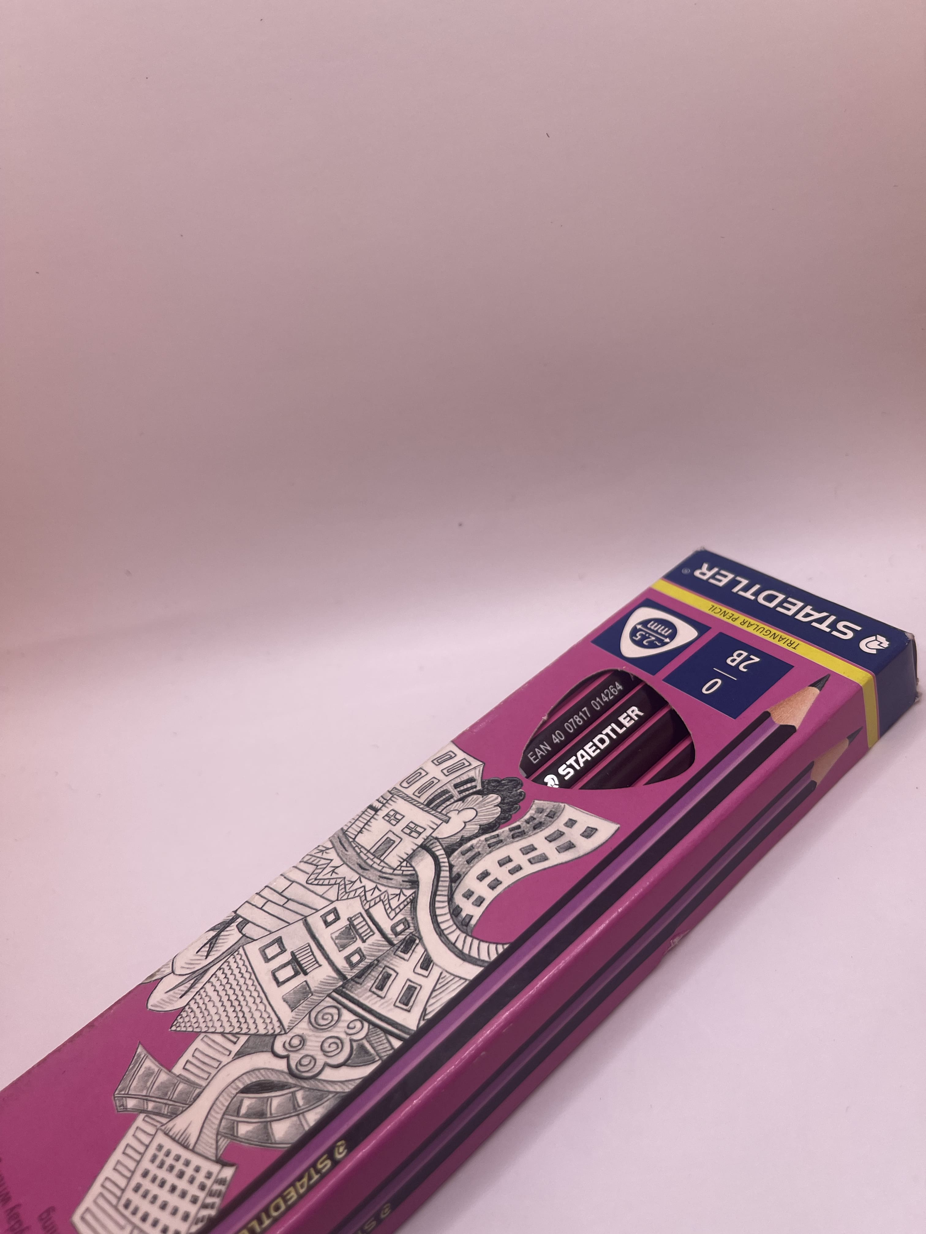 HỘP 12 CÂY BÚT CHÌ HỌC SINH 2B STAEDTLER NORIS 118 2B - 209 HỒNG