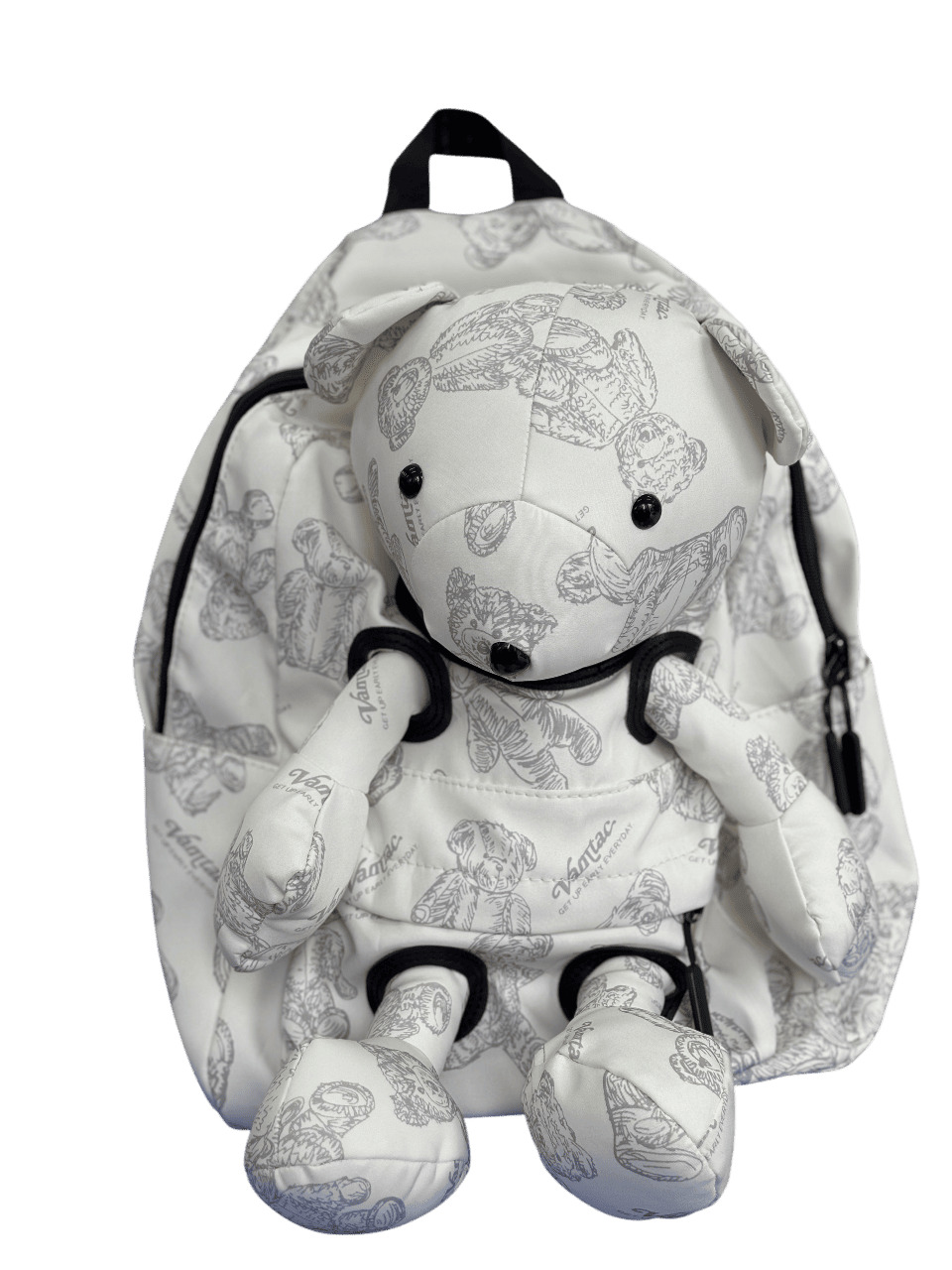 Balo Học Sinh - Gấu Bông 3D Trắng