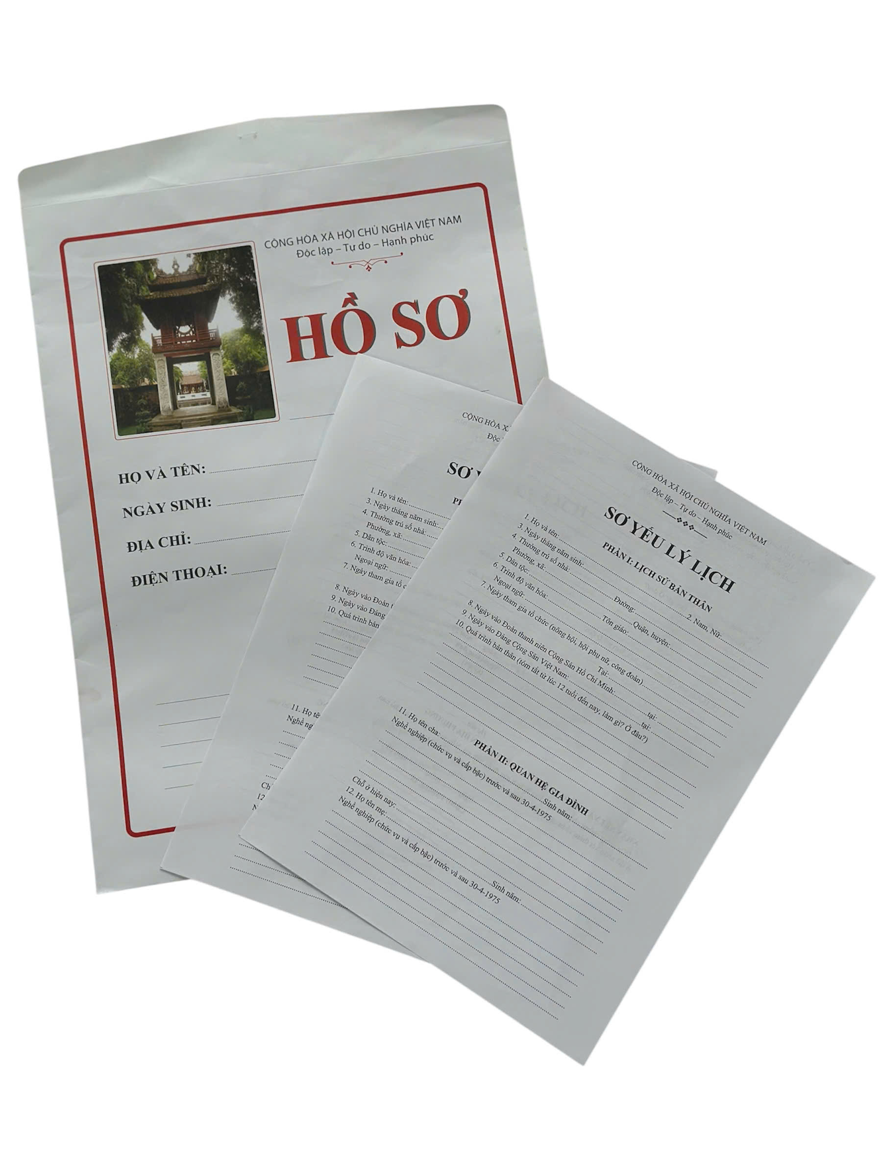 Bìa Giấy Đựng Hồ Sơ Chủ Đề Danh Lam Thắng Cảnh Việt Nam