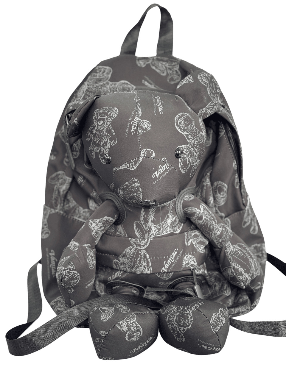 Balo Học Sinh - Gấu Bông 3D Đen