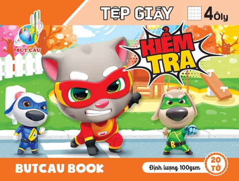 GIẤY KIỂM TRA 4 Ô LY - BÚT CẦU