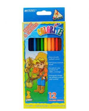 BÚT CHÌ MÀU MARCO - COLORITE BRIGHT & SMOOTH 12 MÀU