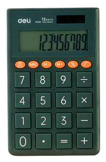 Máy Tính Bỏ Túi - Deli M130 Xanh lá