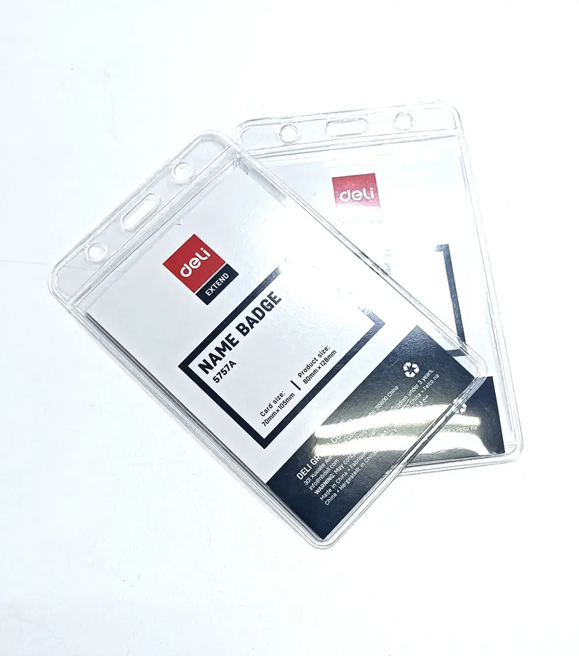 THẺ ĐEO DỌC DELI 80 × 128 mm (NAME BADGE 5757A)