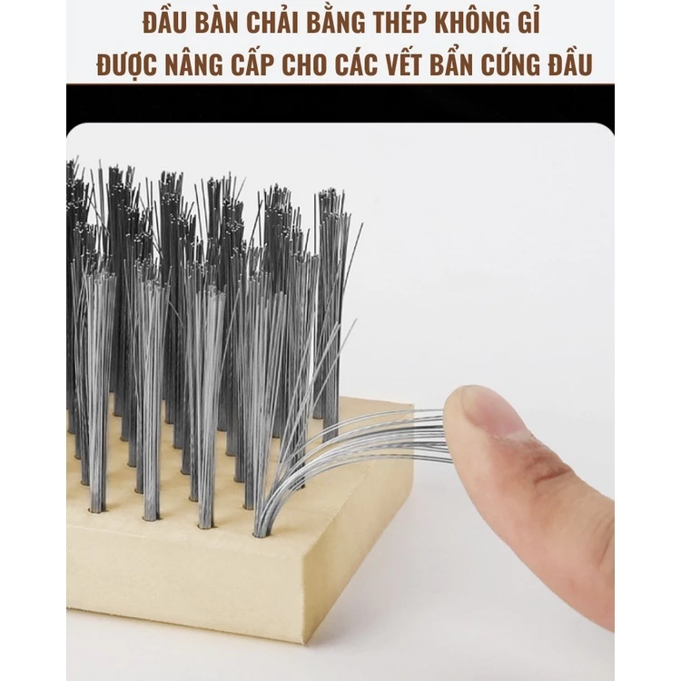 Đầu Bàn Chà Rêu Sợi Sắt - Đánh Bay Mọi Vết Bẩn, Cạo Sạch Rong Rêu