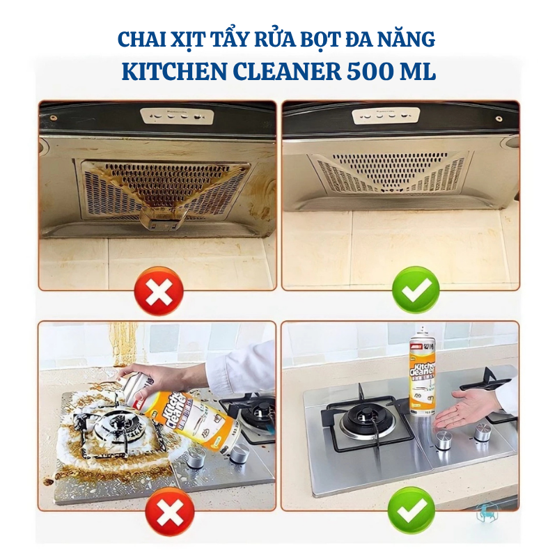 Chai Xịt Vệ Sinh Nhà Bếp Kitchen Cleaner 500 ml