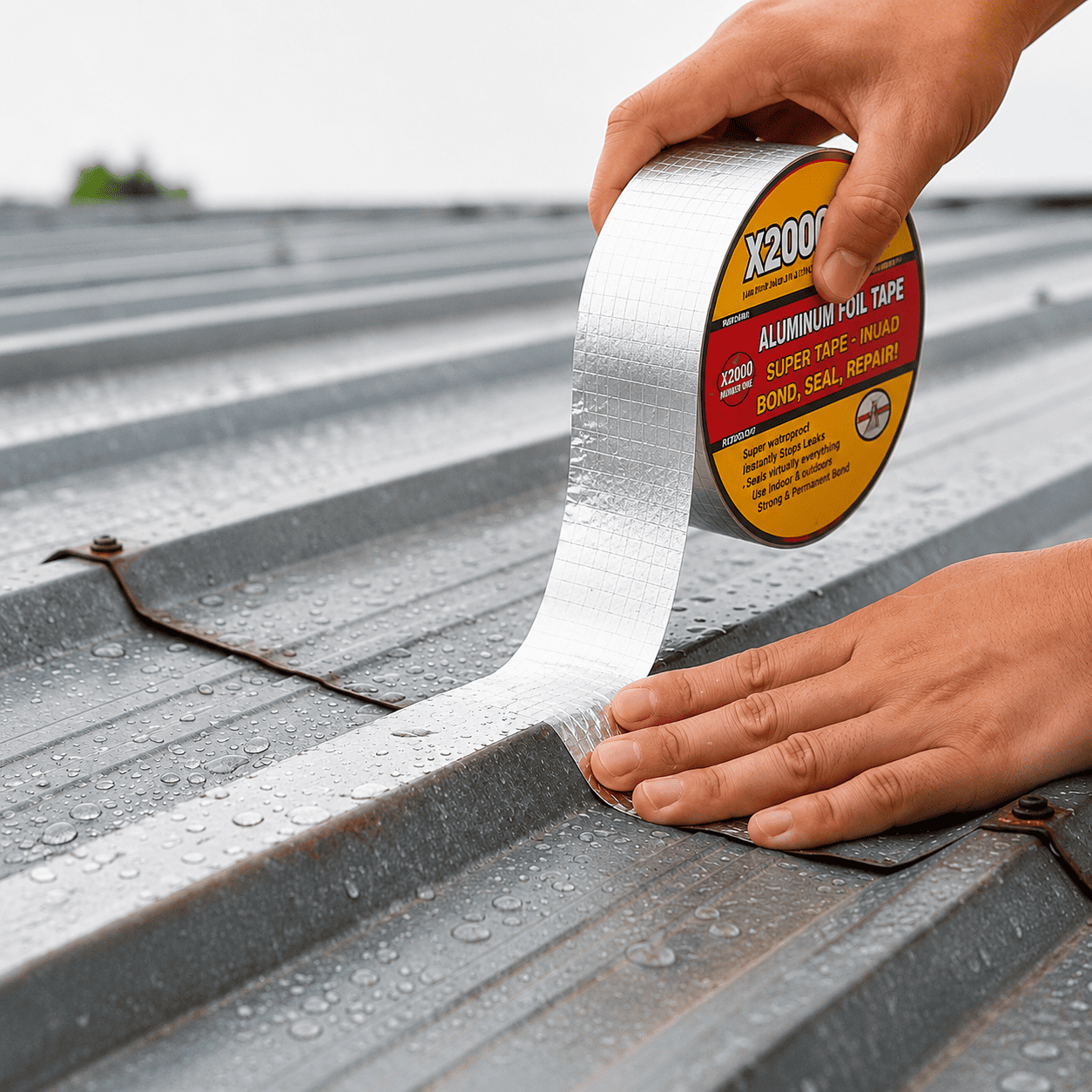 Băng Keo Chống Thấm X2000 - Keo Butyl Siêu Dính Chống Thấm, Cách Nhiệt Aluminum